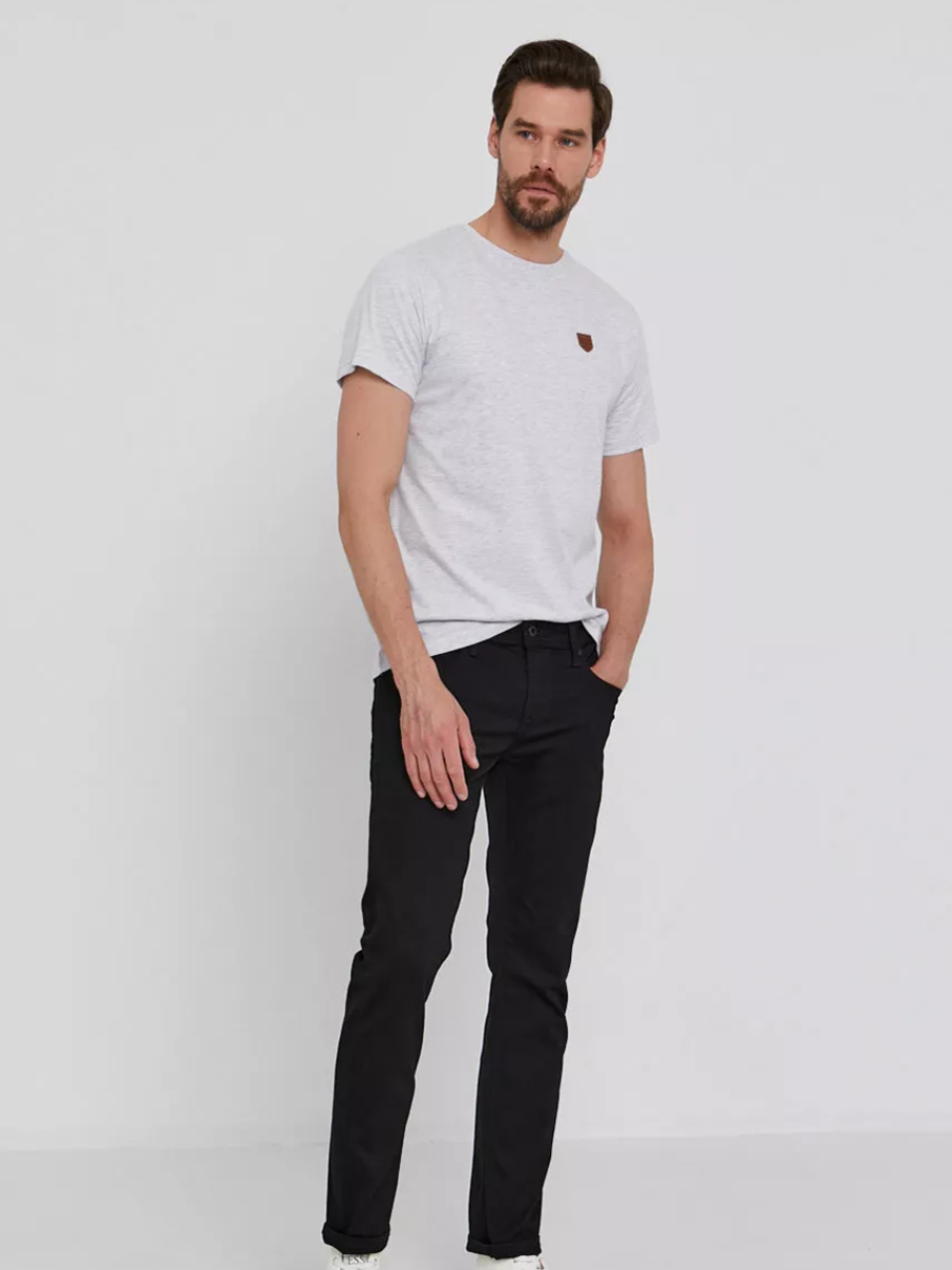 Pepe Jeans pánské šedé tričko Gavin - M (800)