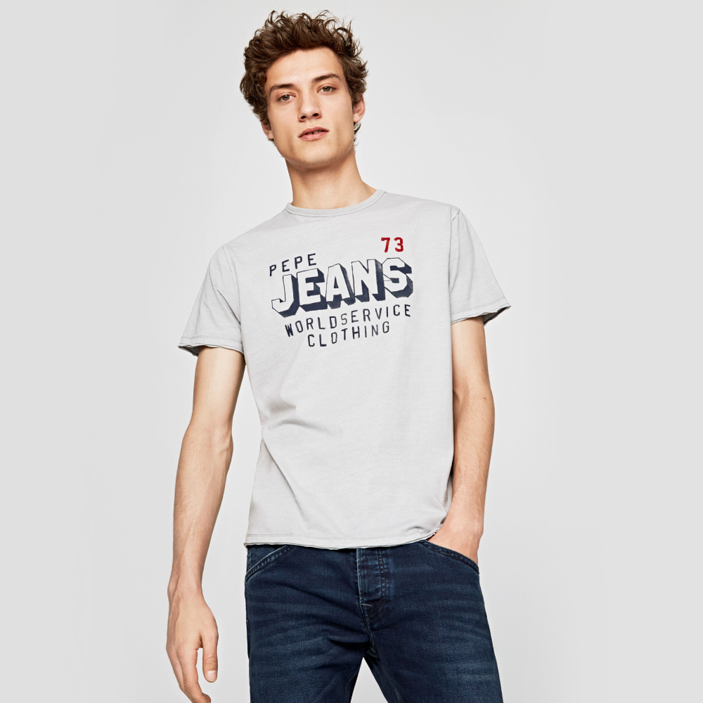 Pepe Jeans pánské šedé tričko Kenth - M (921)