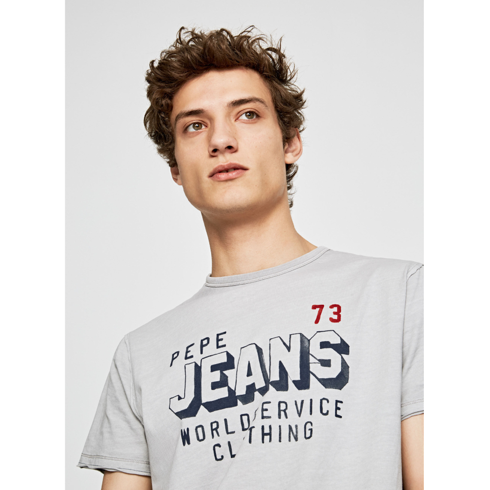 Pepe Jeans pánské šedé tričko Kenth - L (921)