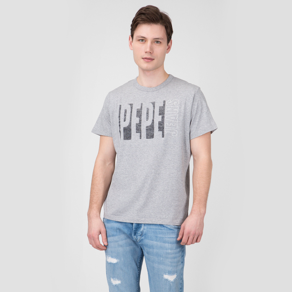Pepe Jeans pánské šedé tričko Max - L (933)