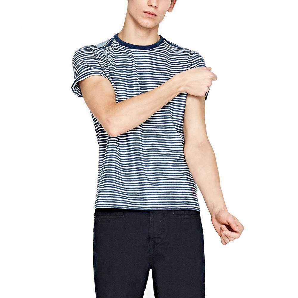 Pepe Jeans pánské modro-proužkované tričko Melike - M (561)