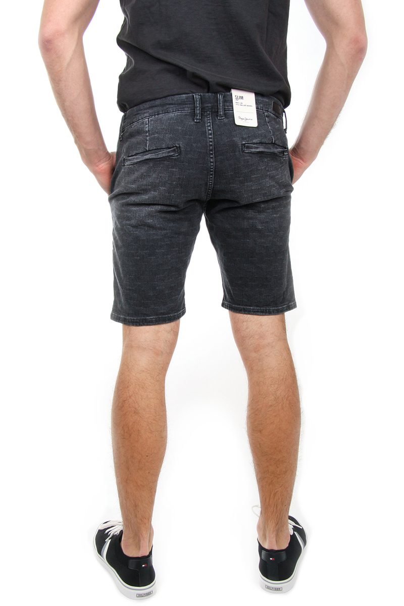 Pepe Jeans pánské tmavě šedé džínové šortky Noah - 34 (000)