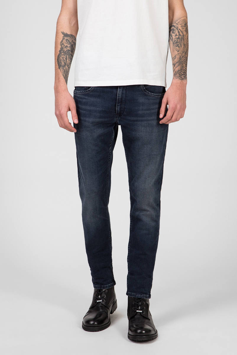 Pepe Jeans pánské tmavě modré džíny Stanley Night - 34 (000)