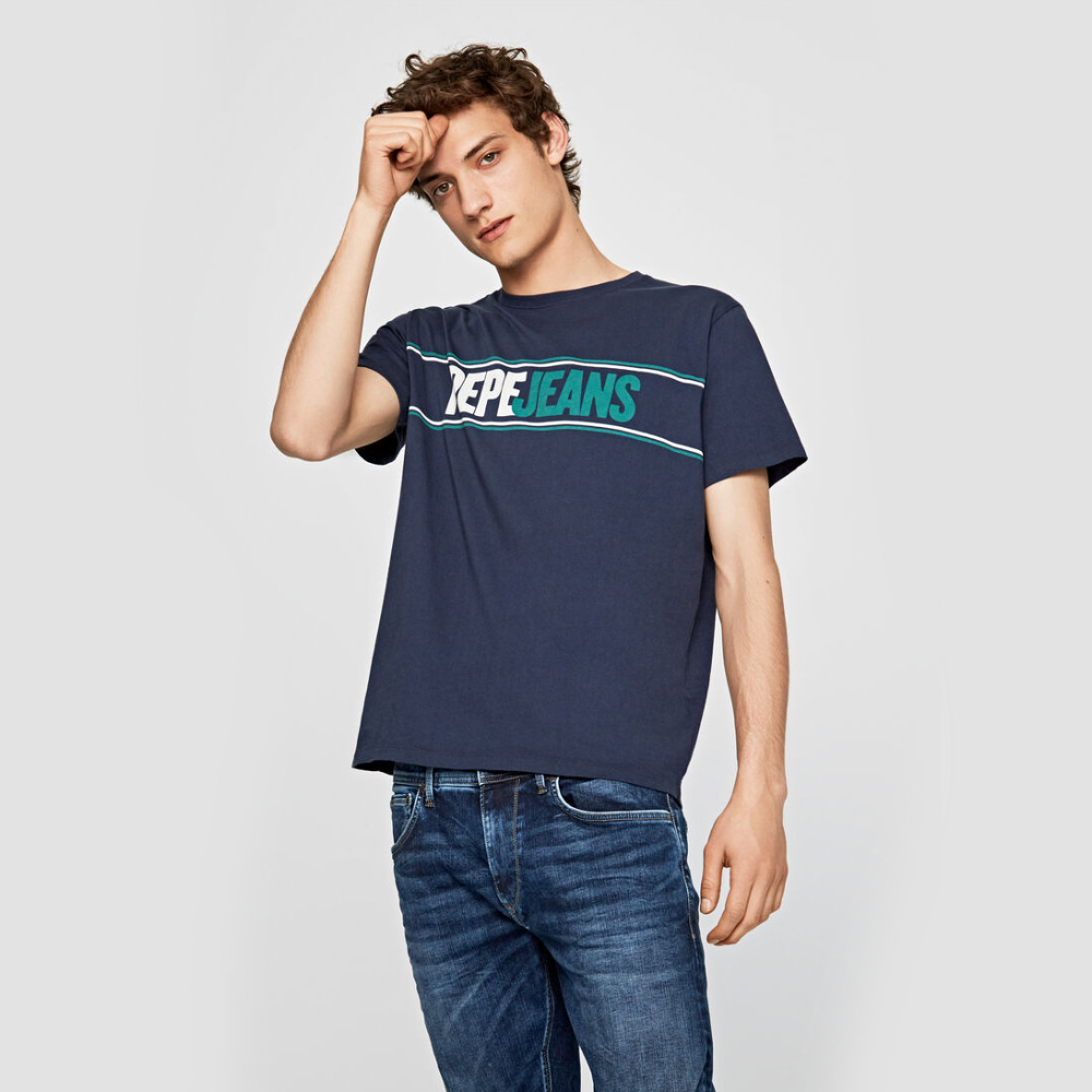 Pepe Jeans pánské tmavě modré tričko Kelian - XL (584)