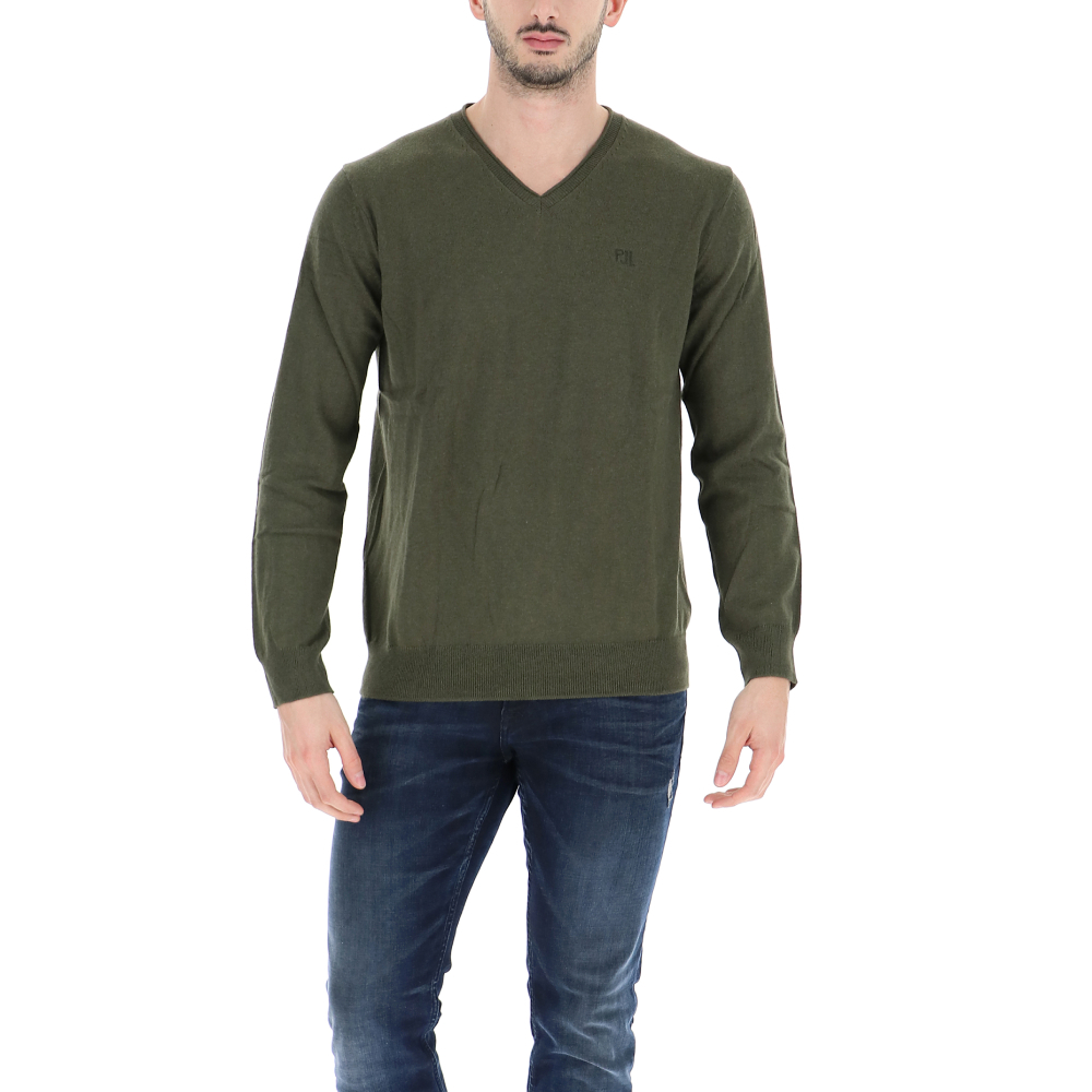 Pepe Jeans pánský zelený svetr Cesar - L (891)