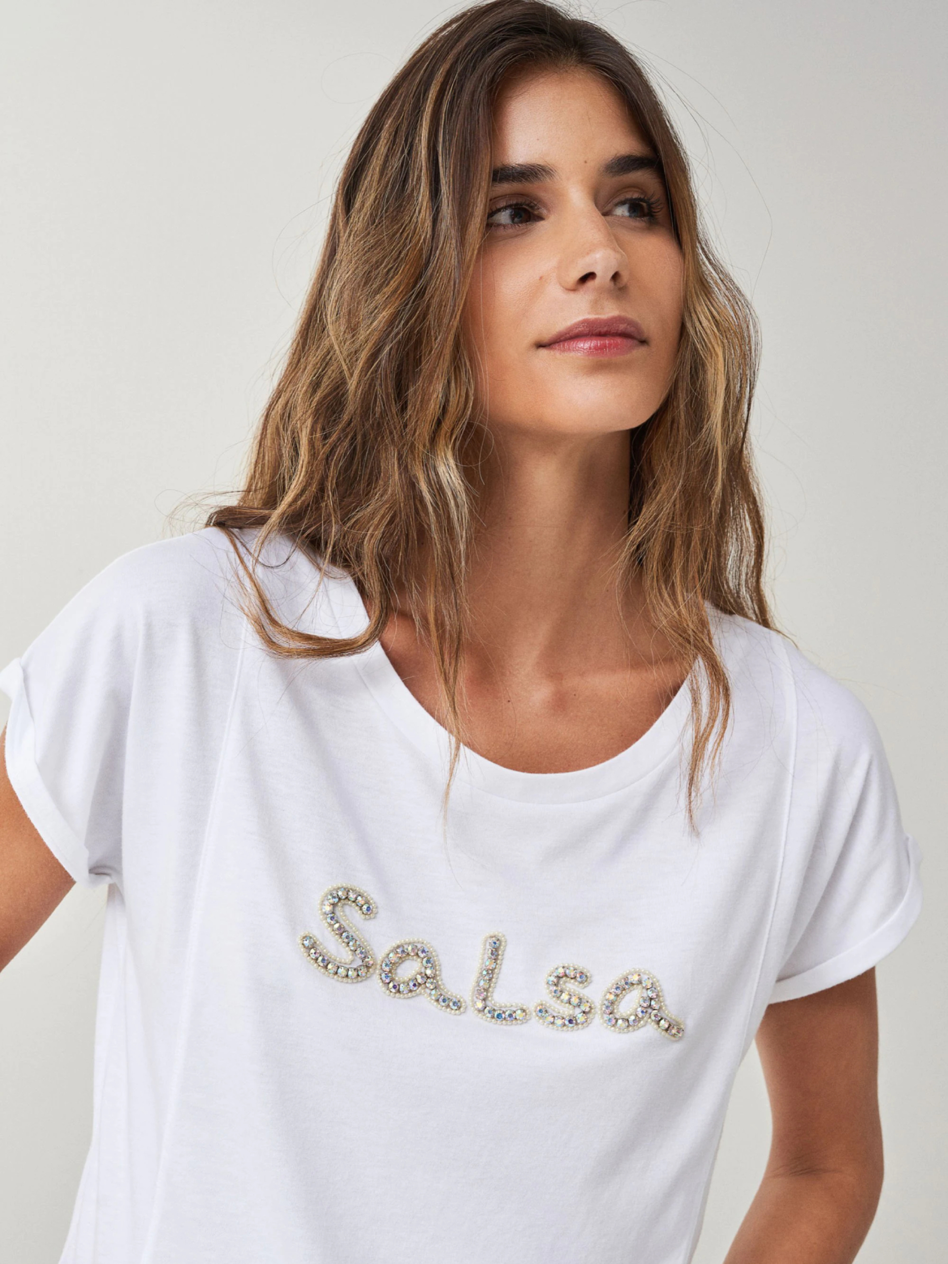 Salsa dámské bílé tričko - XS (1)