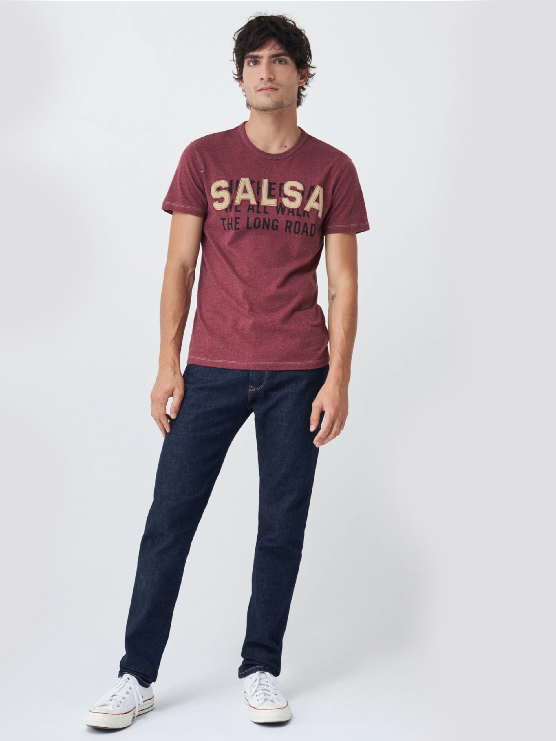 Salsa pánské vínové tričko - L (7049)
