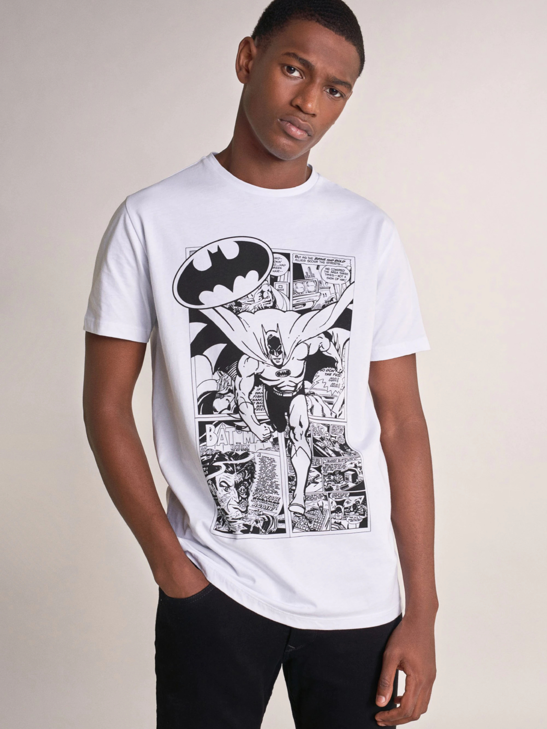 Salsa pánské bílé tričko Batman