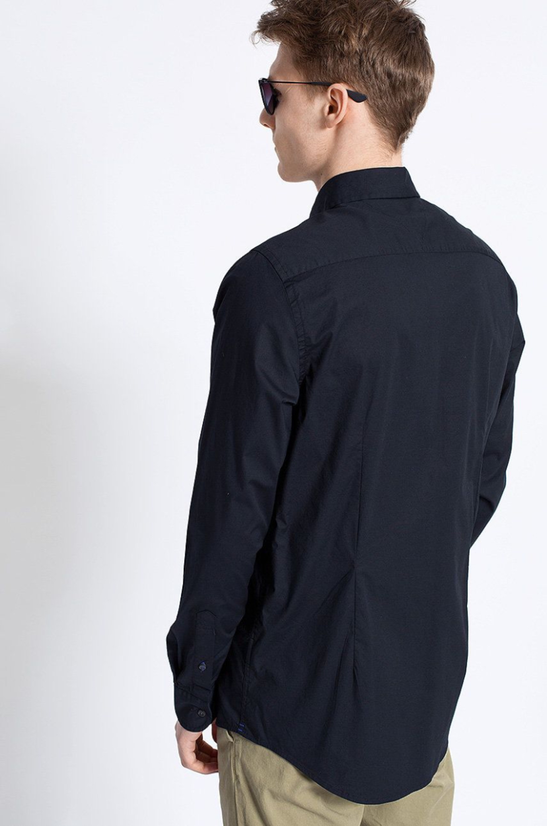 Tommy Hilfiger pánská černá košile Core - S (083)