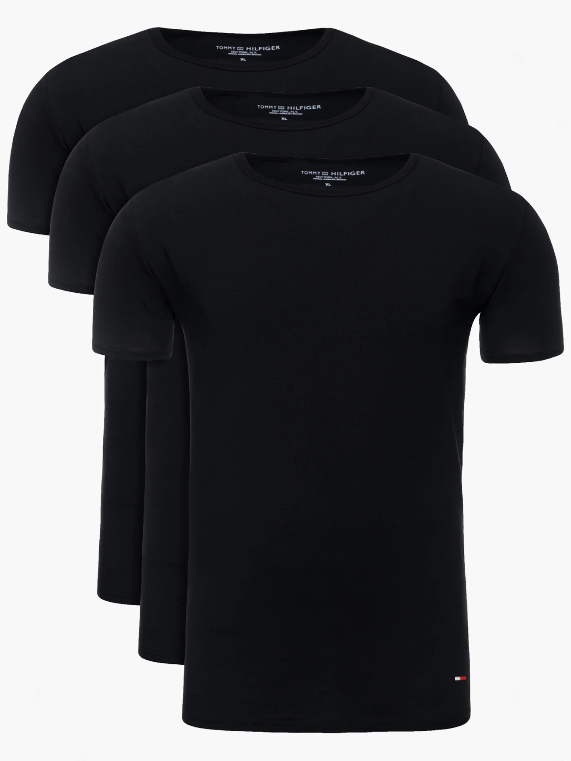 Tommy Hilfiger sada pánských černých triček - S (990)