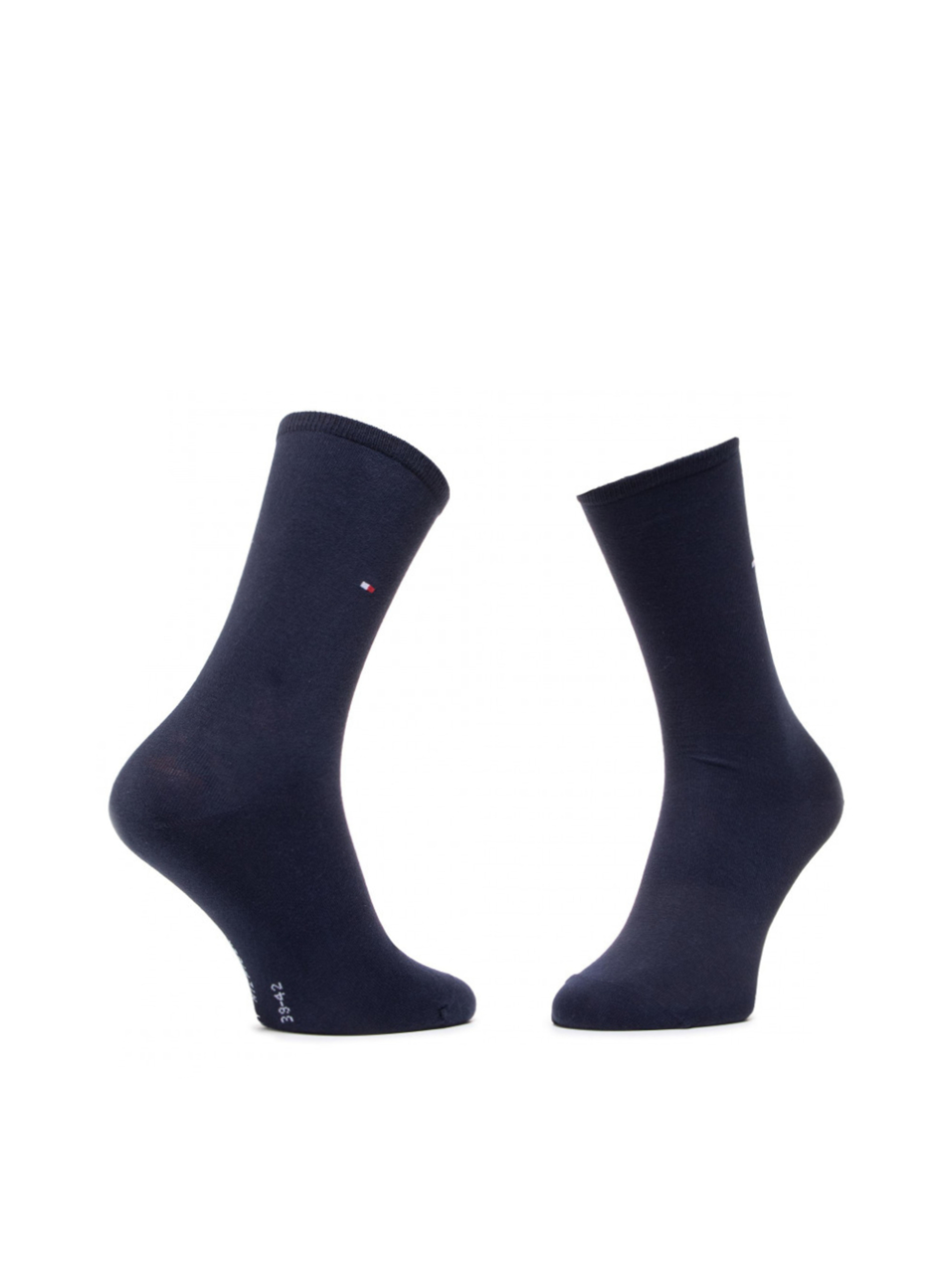 Tommy Hilfiger dámské bílé a modré ponožky 2 pack Dot - 35/38 (WHI)