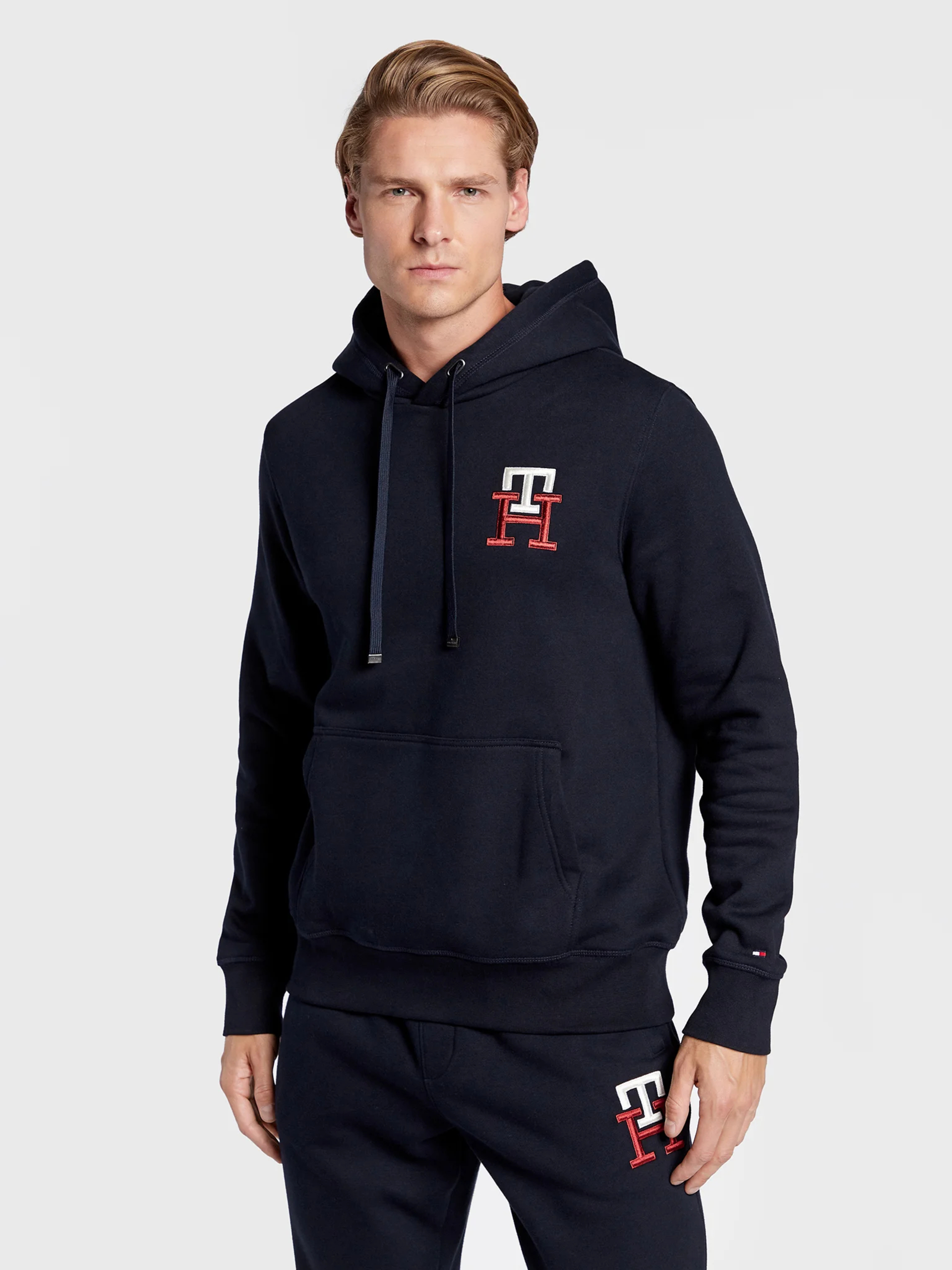 Tommy Hilfiger pánská tmavě modrá mikina - XL (DW5)