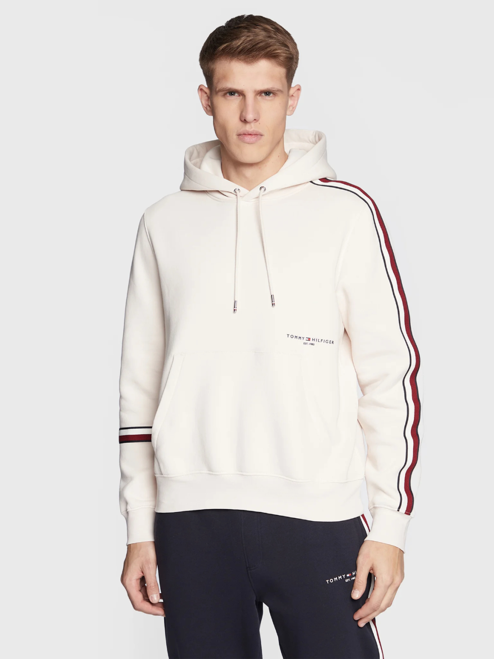 Tommy Hilfiger pánská krémová mikina - XXL (AF4)