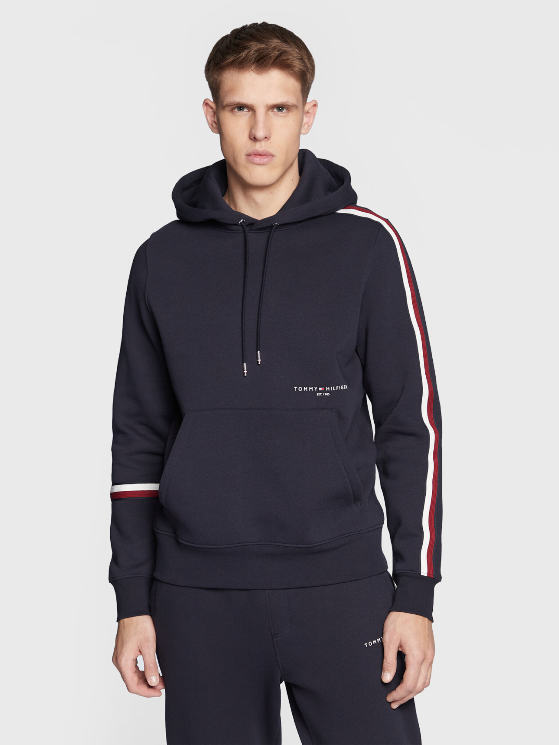 Tommy Hilfiger pánská tmavě modrá mikina - XXL (DW5)