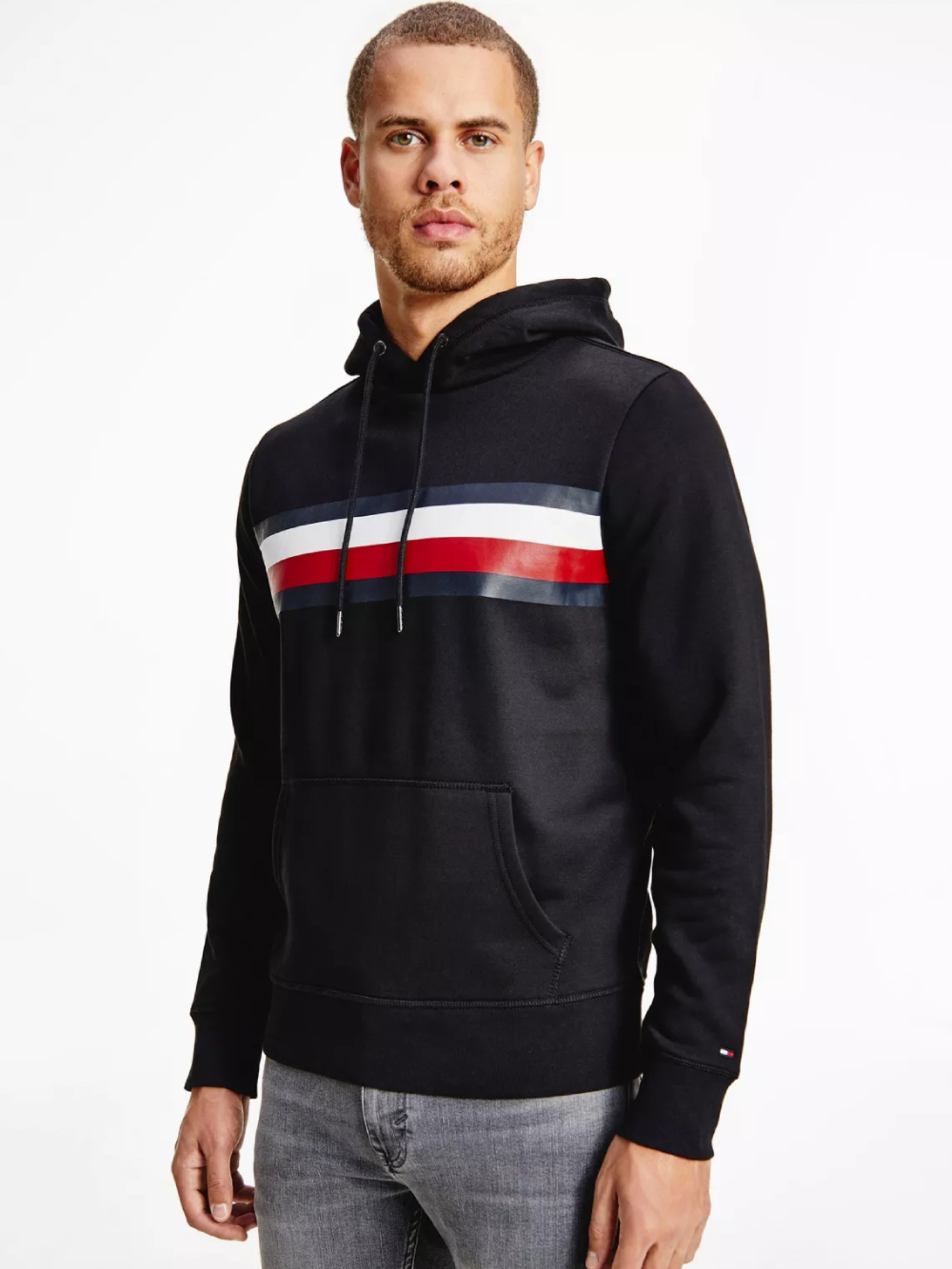 Tommy Hilfiger pánská černá mikina - L (BDS)