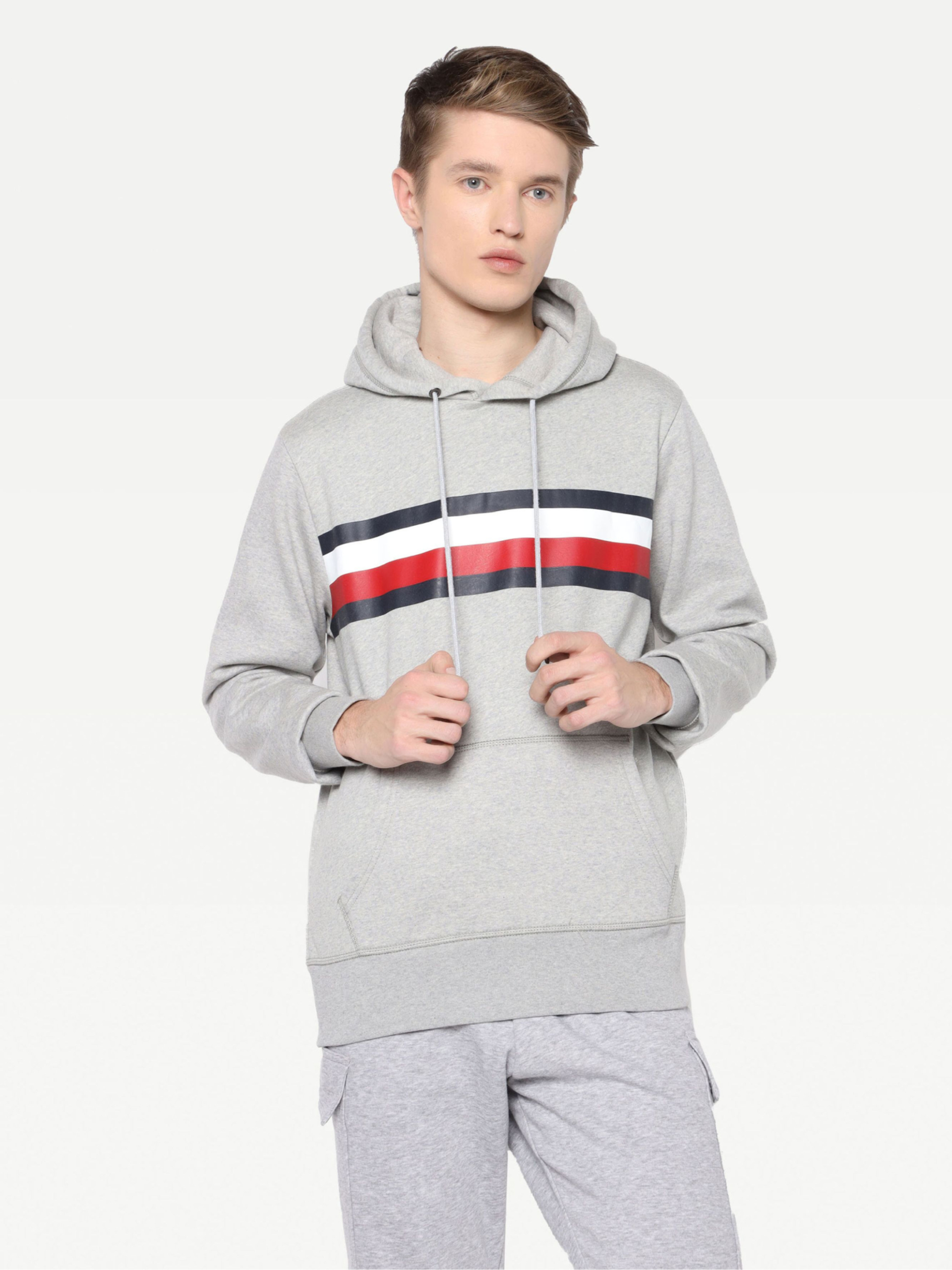 Tommy Hilfiger pánská šedá mikina - XL (P91)