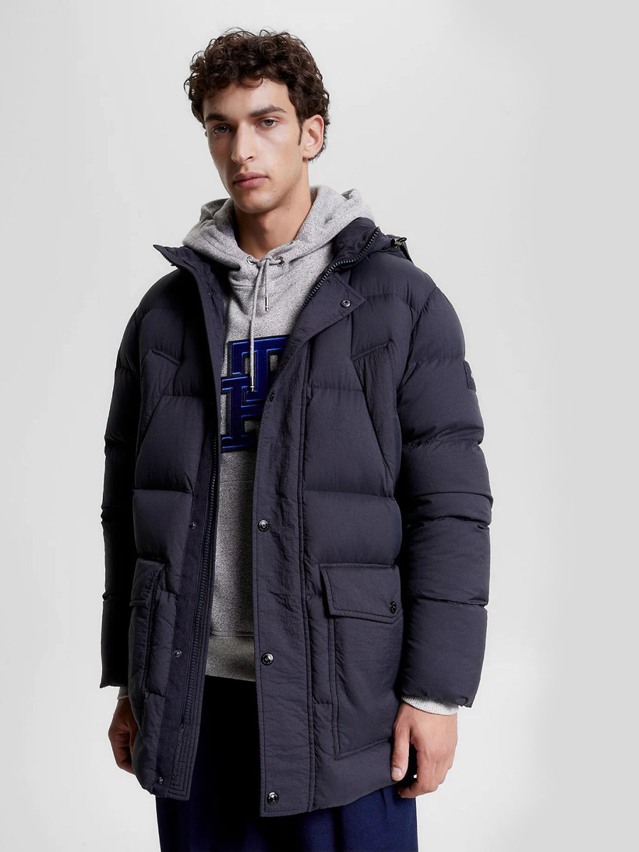 Levně Tommy Hilfiger pánská tmavě modrá parka - M (DW5)