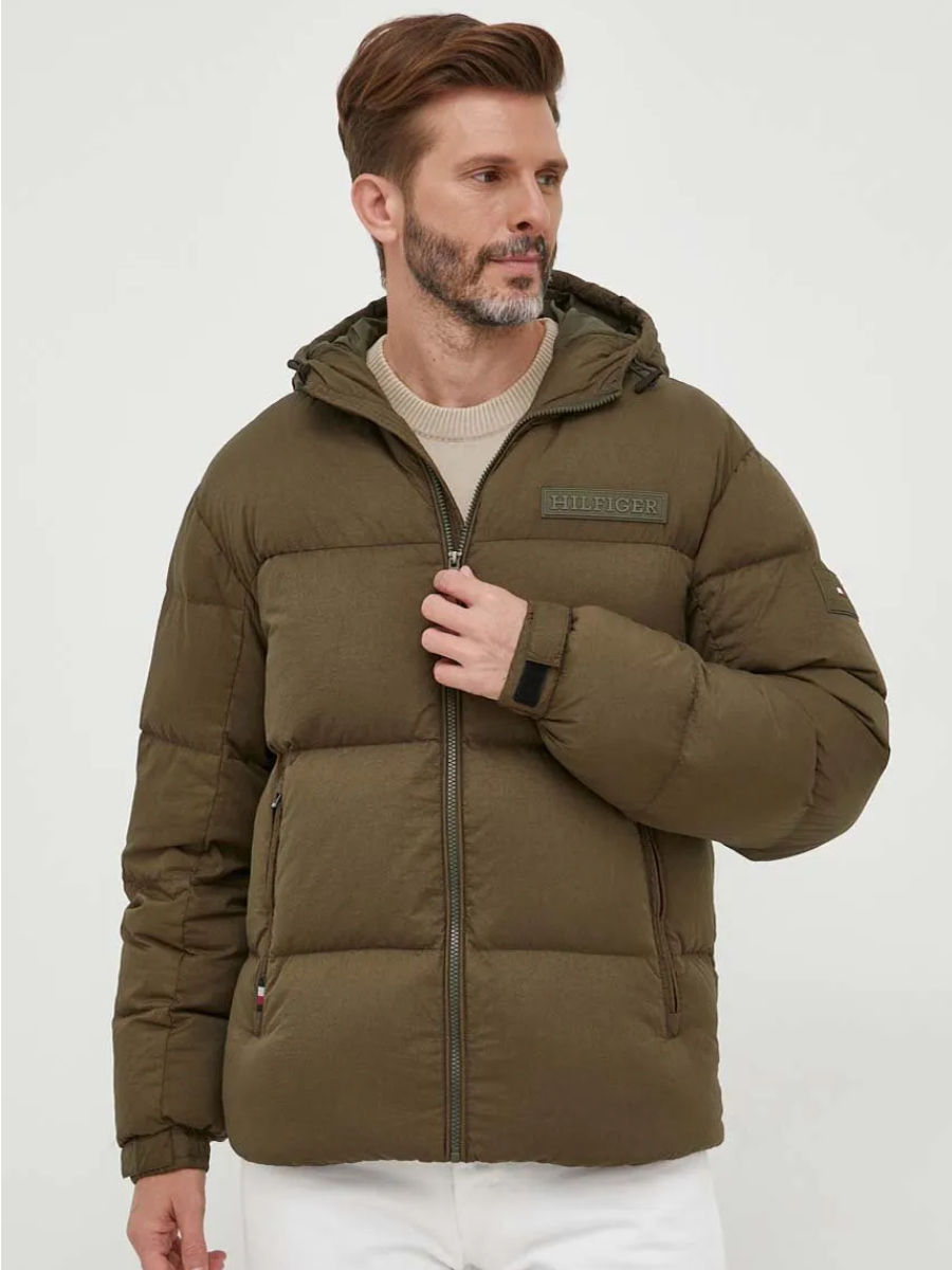 Tommy Hilfiger pánská khaki bunda - XXL (RBN)