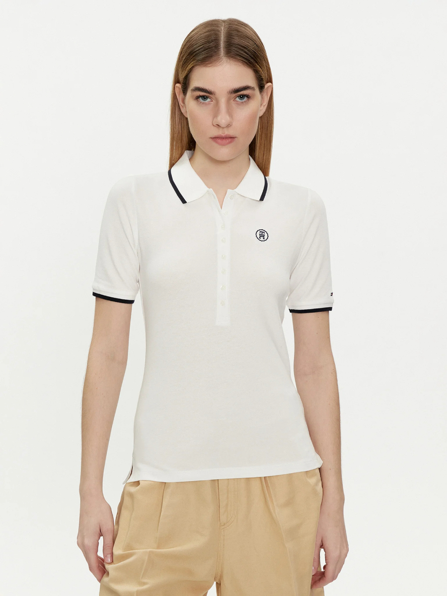 Tommy Hilfiger dámské bílé polo tričko