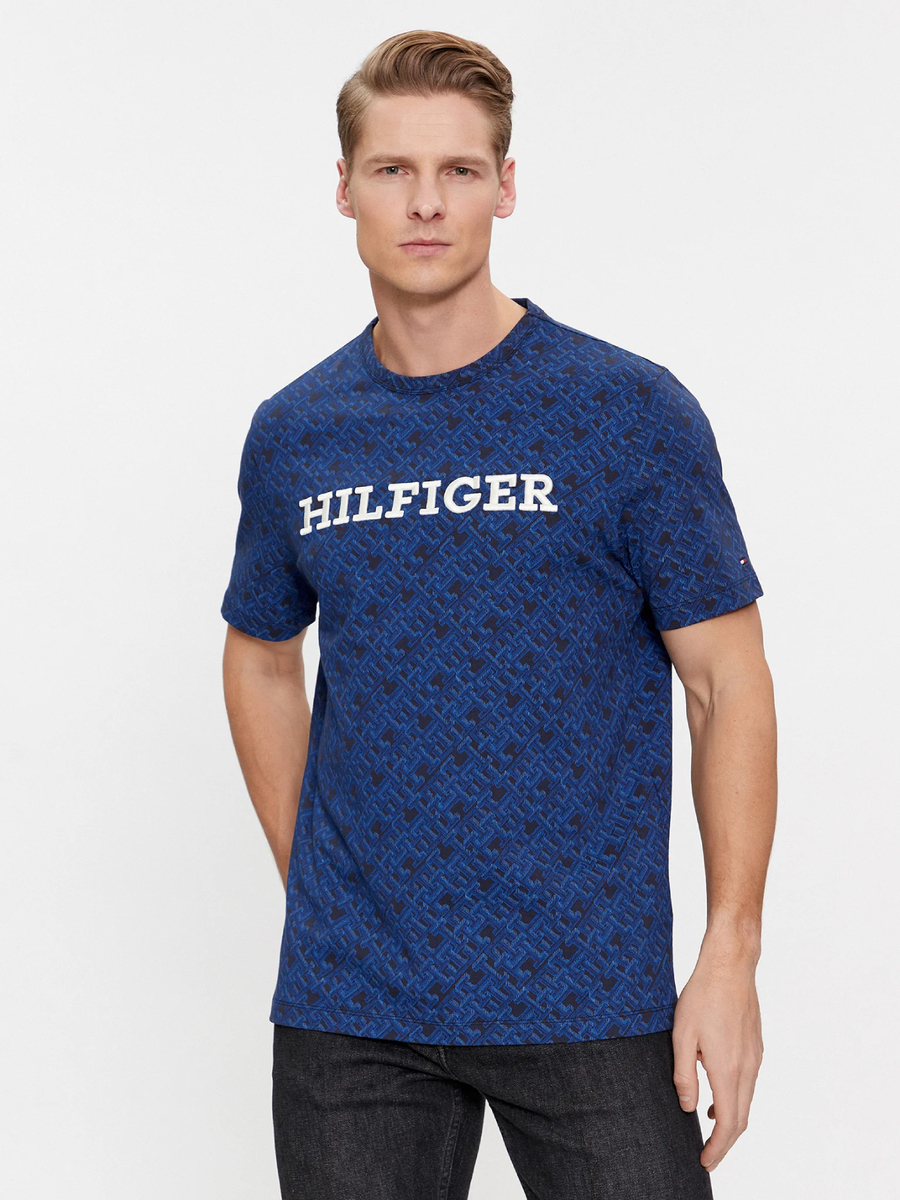 Tommy Hilfiger pánské tmavě modré tričko - M (DW5)