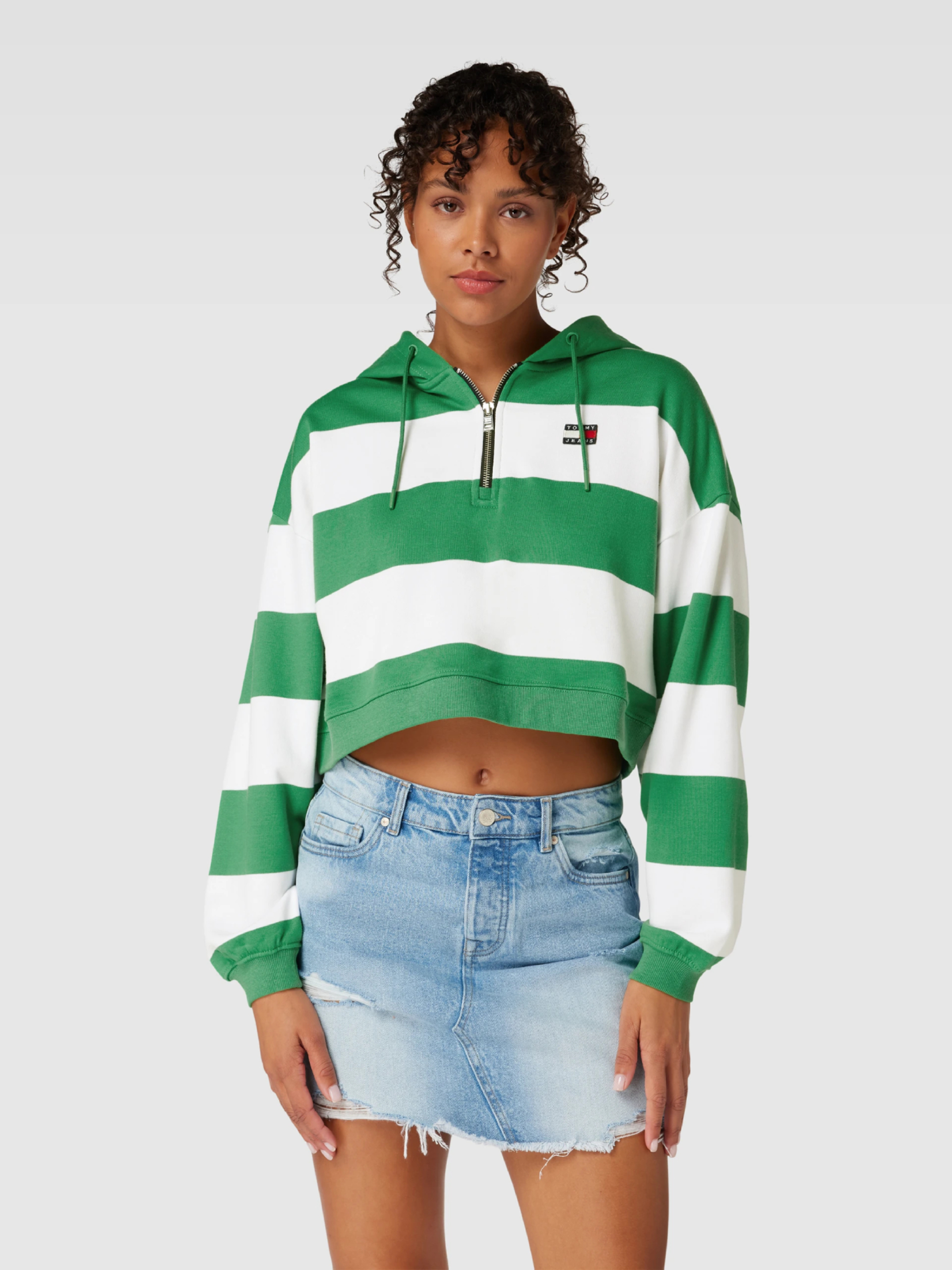 Tommy Jeans dámská pruhovaná mikina - XS (LY3)