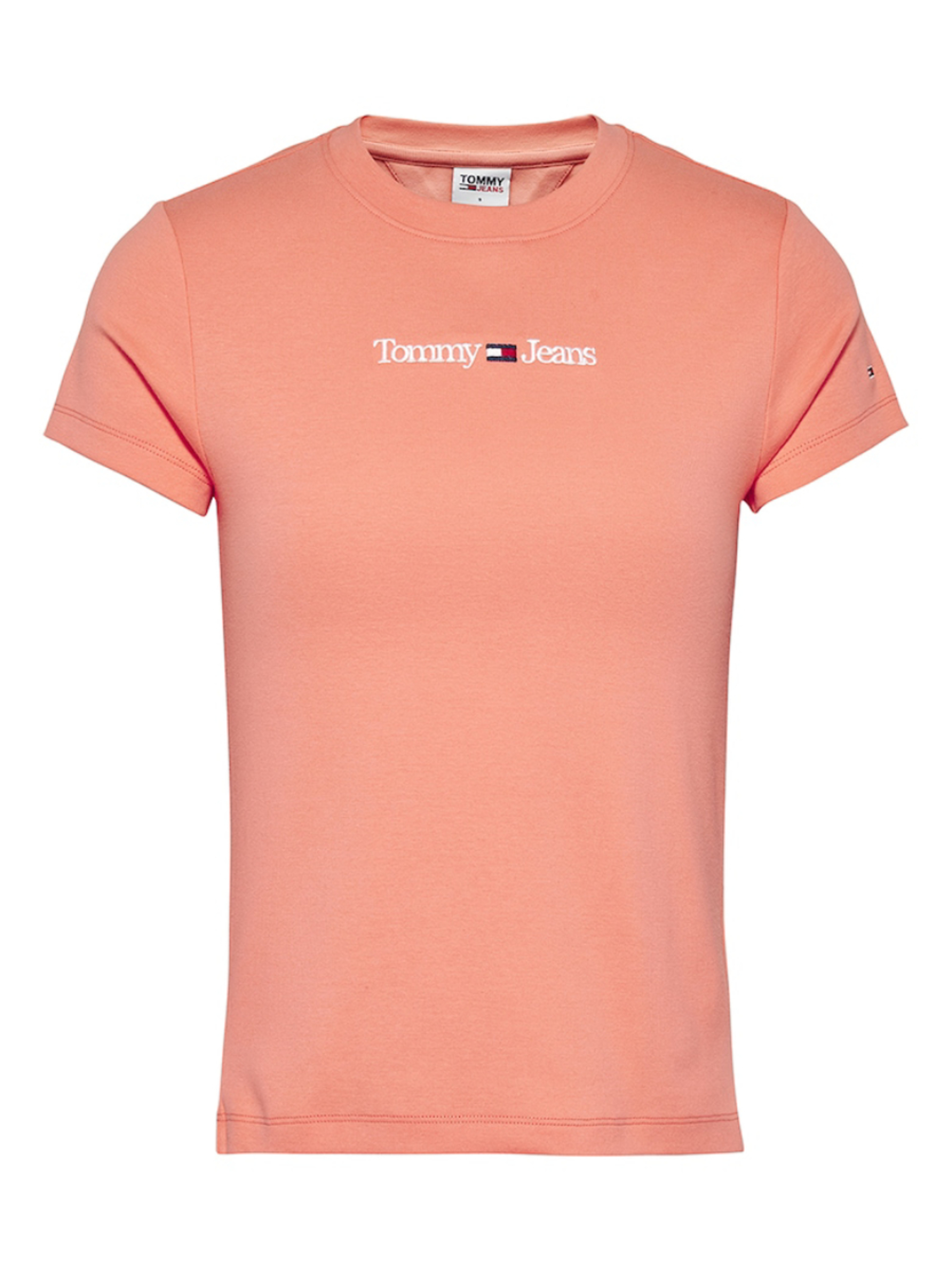 Tommy Jeans dámské broskvové tričko - L (TKL)