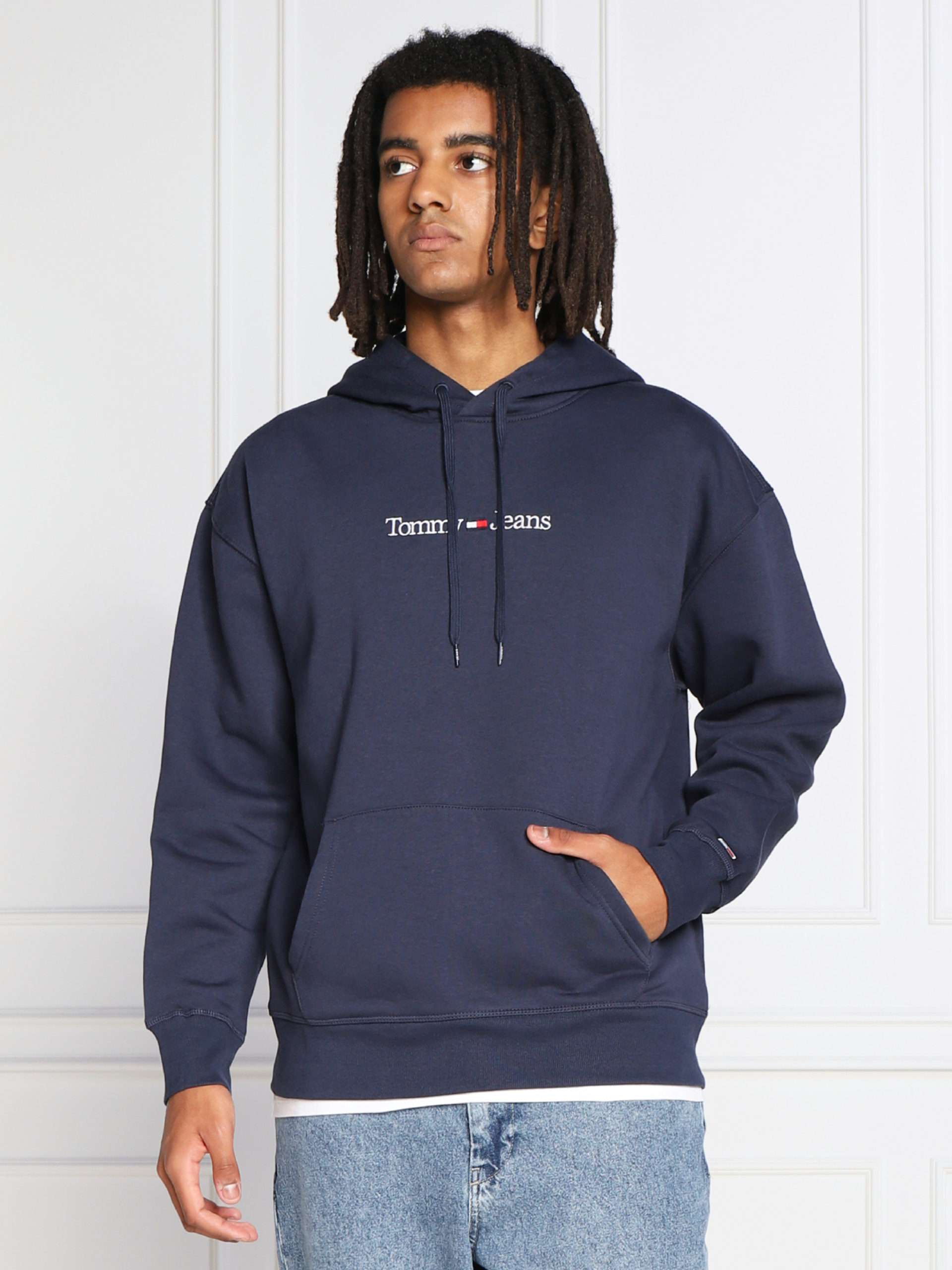 Tommy Jeans pánská tmavě modrá mikina - XL (C87)