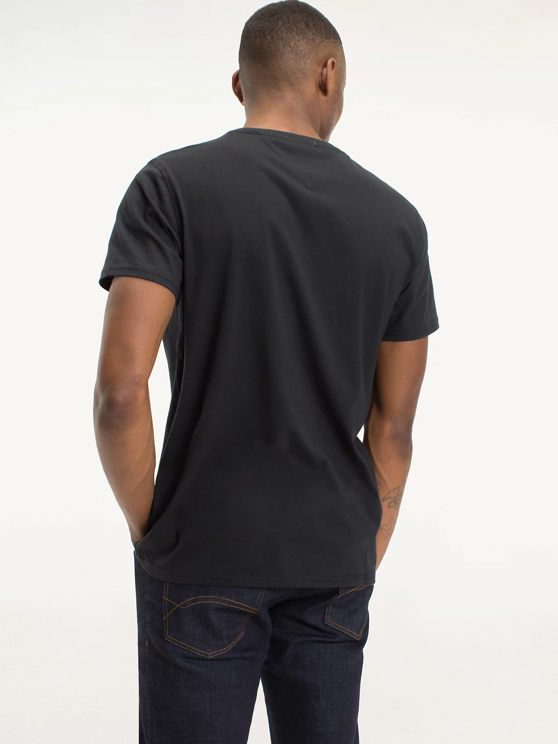 Tommy Jeans pánské černé tričko - S (078)