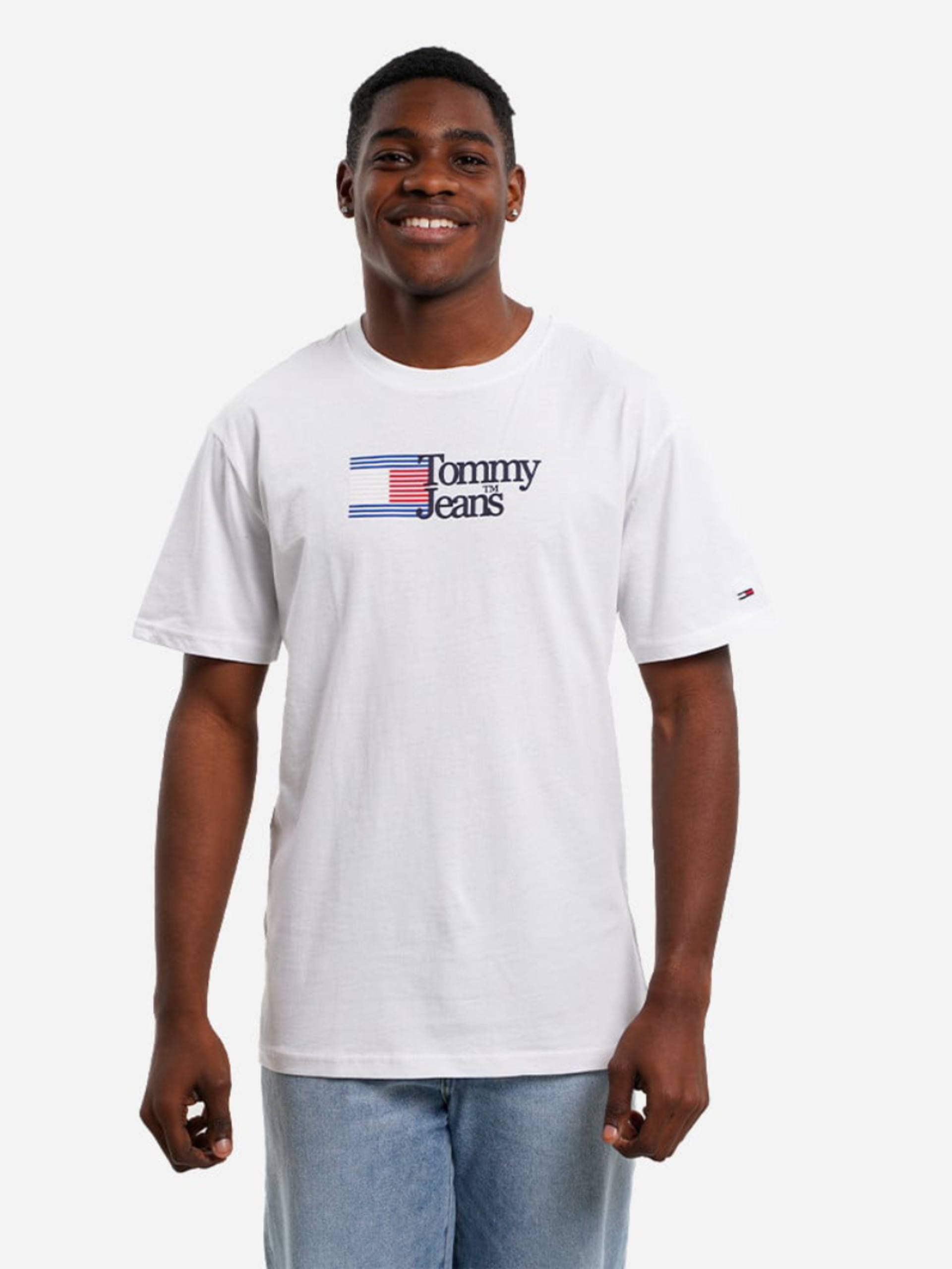 Tommy Jeans pánské bílé tričko