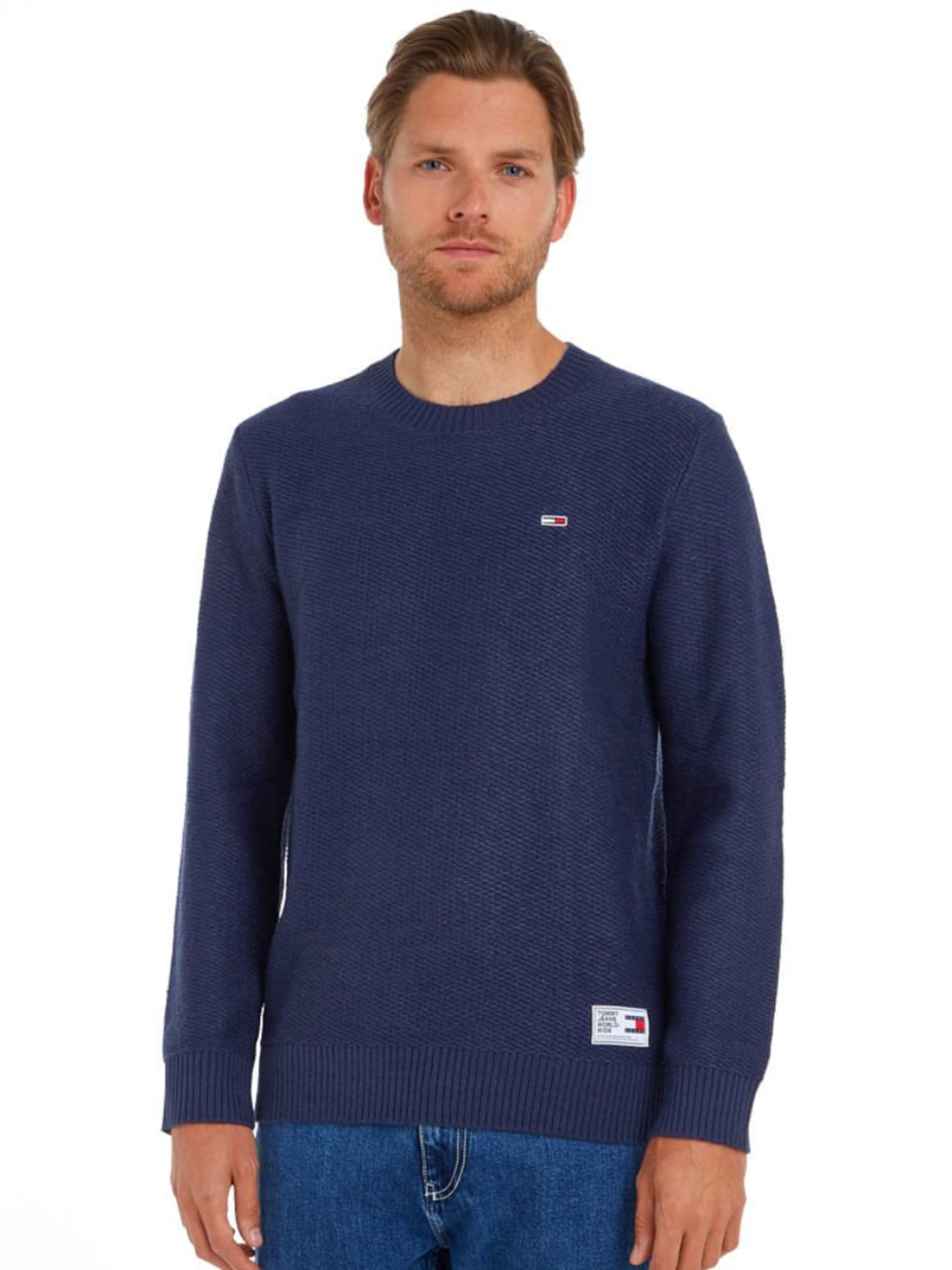 Tommy Jeans pánský tmavě modrý svetr - XXL (C87)