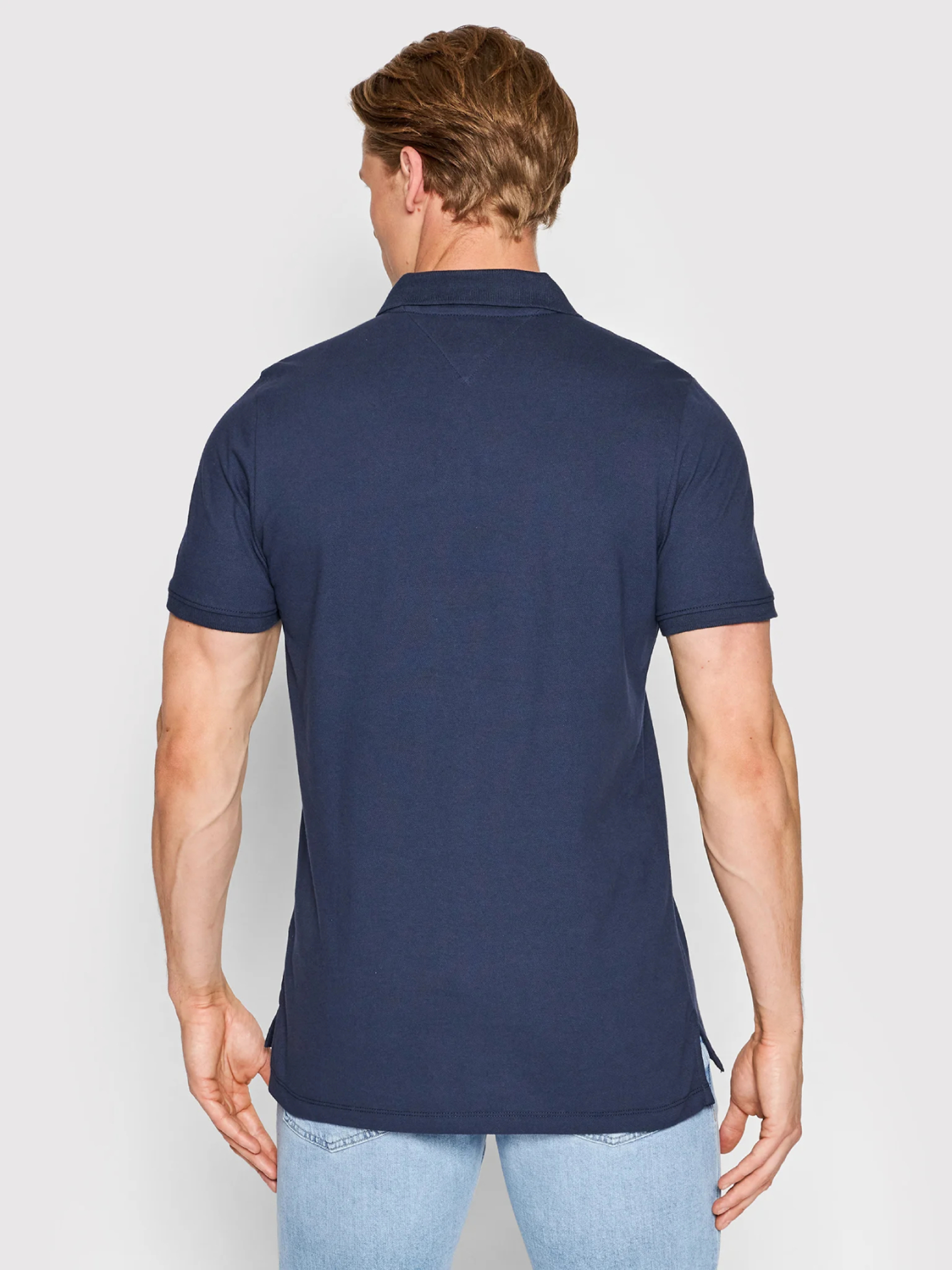 Tommy Jeans pánské tmavě modré polo tričko - S (C87)