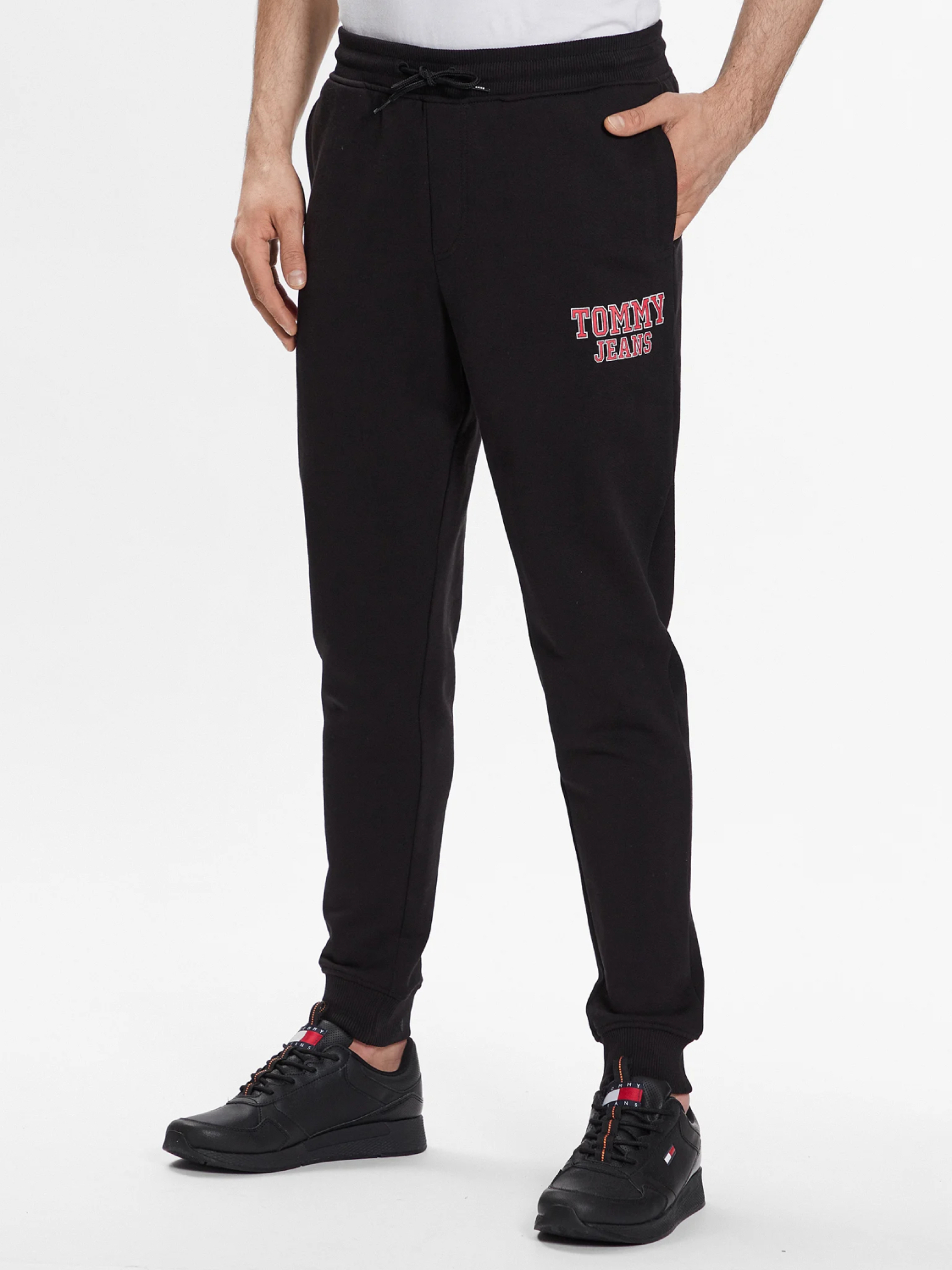 Tommy Jeans pánské černé tepláky