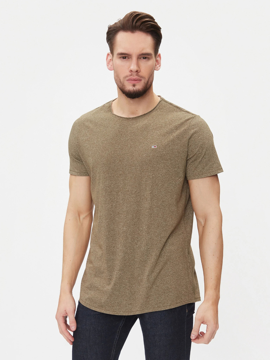 Tommy Jeans pánské khaki tričko - XL (MR1)