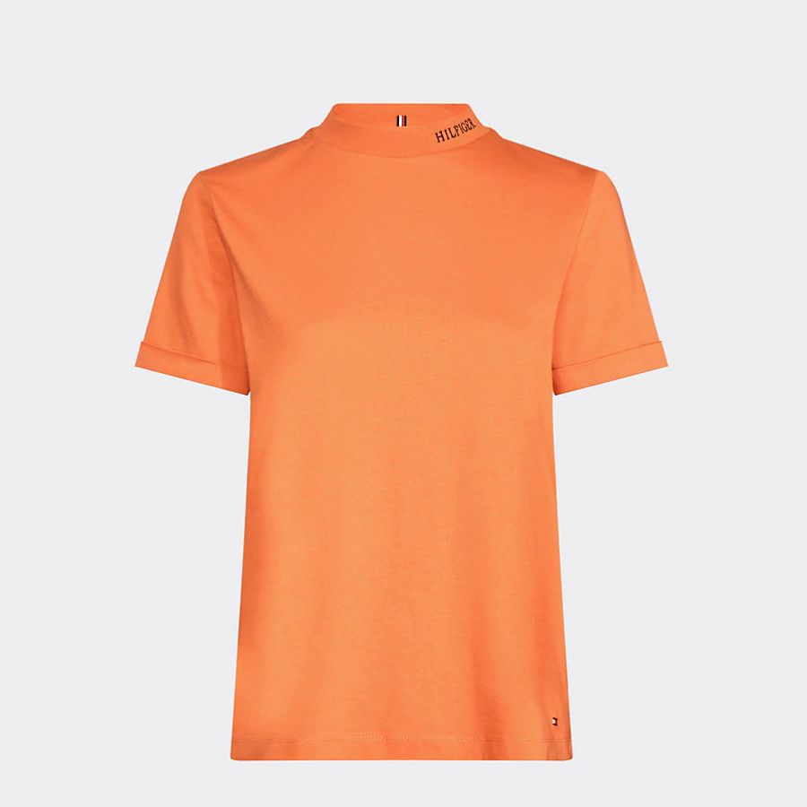 Tommy Hilfiger dámské oranžové tričko Lola - XS (XB6)
