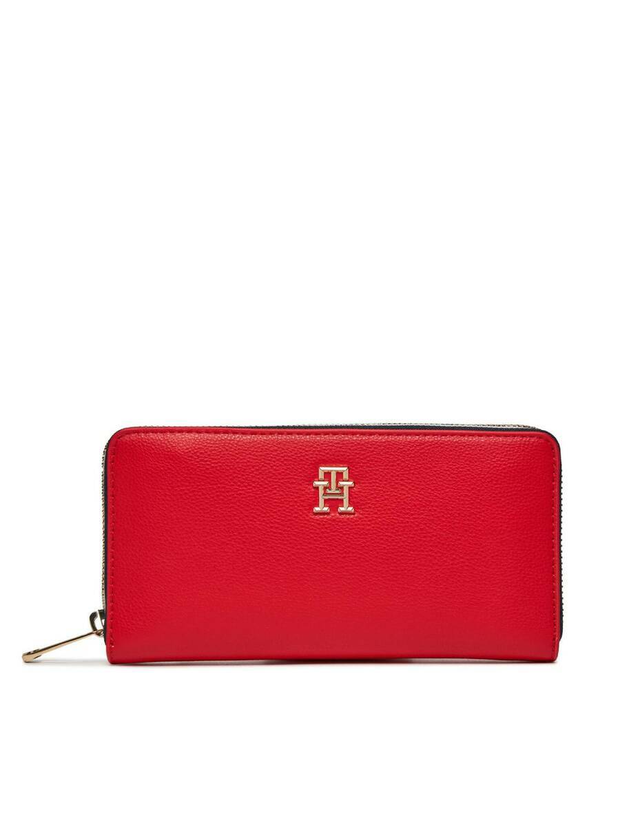 Tommy Hilfiger dámská červená peněženka Essential - OS (XND)
