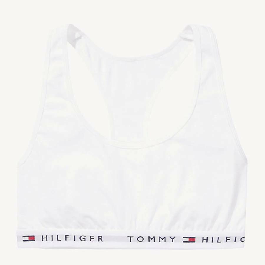 Tommy Hilfiger dámská bílá sportovní podprsenka Iconic - XS (100)