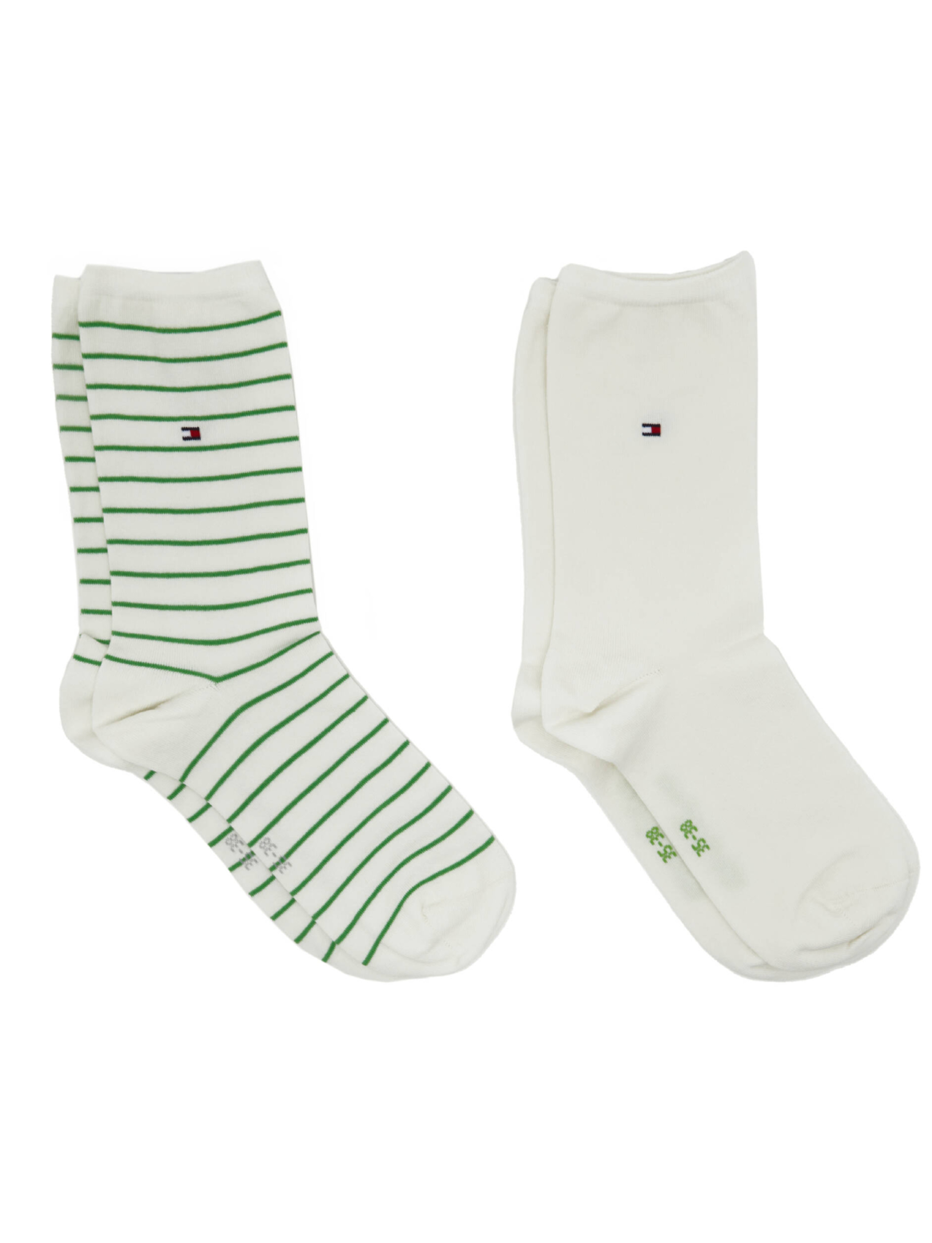 Levně Tommy Hilfiger dámské bílé ponožky 2 pack - 39/42 (022)