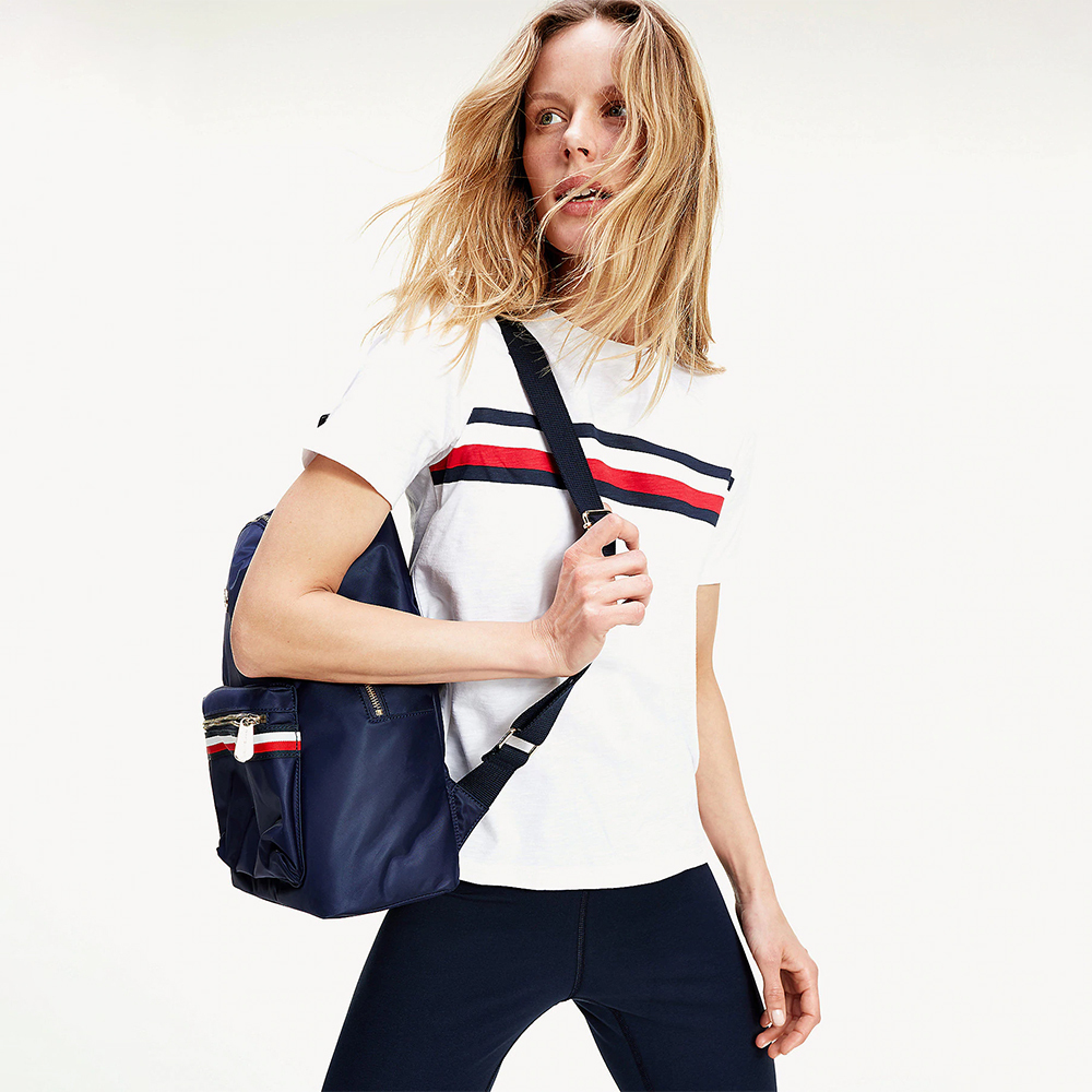 Tommy Hilfiger dámské bílé tričko - M (YBR)