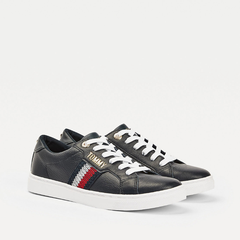 Tommy Hilfiger dámské tmavě modré tenisky Lace up - 36 (DW5)