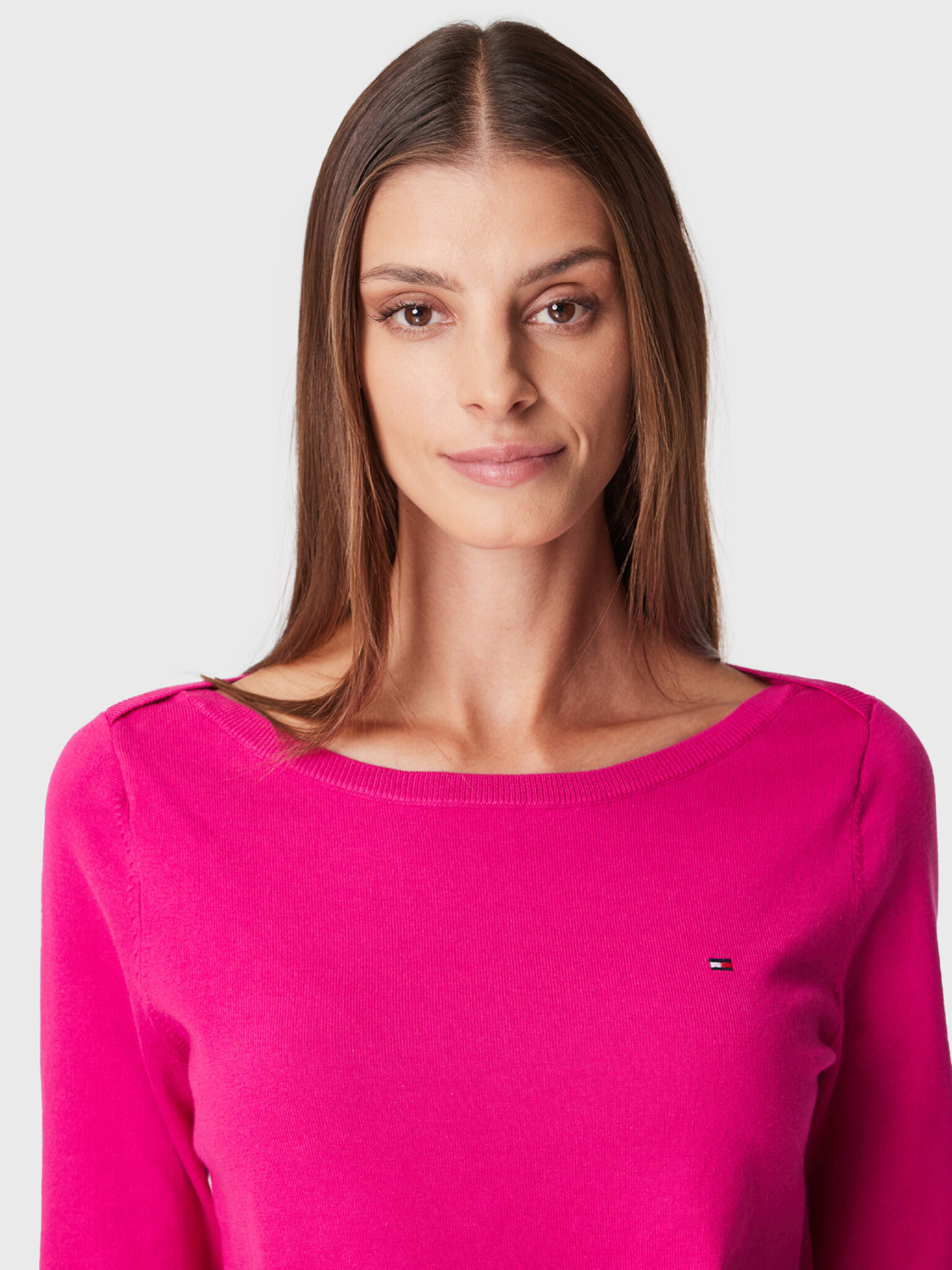 Tommy Hilfiger dámský růžový svetr - XS (TZO)