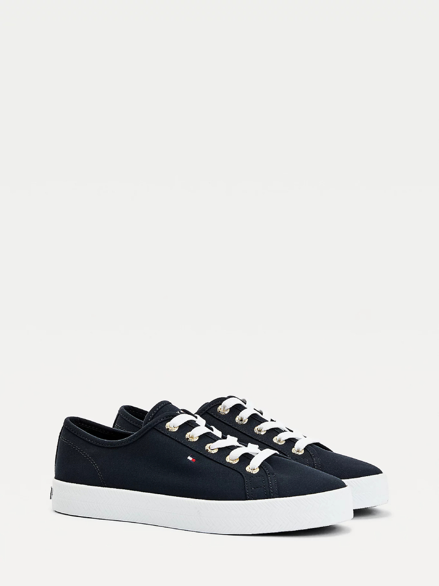 Tommy Hilfiger dámské tmavě modré plátěné tenisky