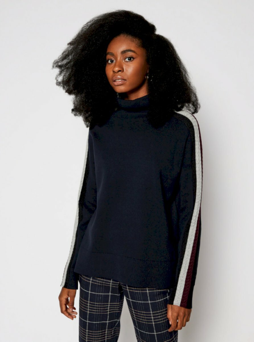 Tommy Hilfiger dámský tmavě modrý svetr - S (DW5)