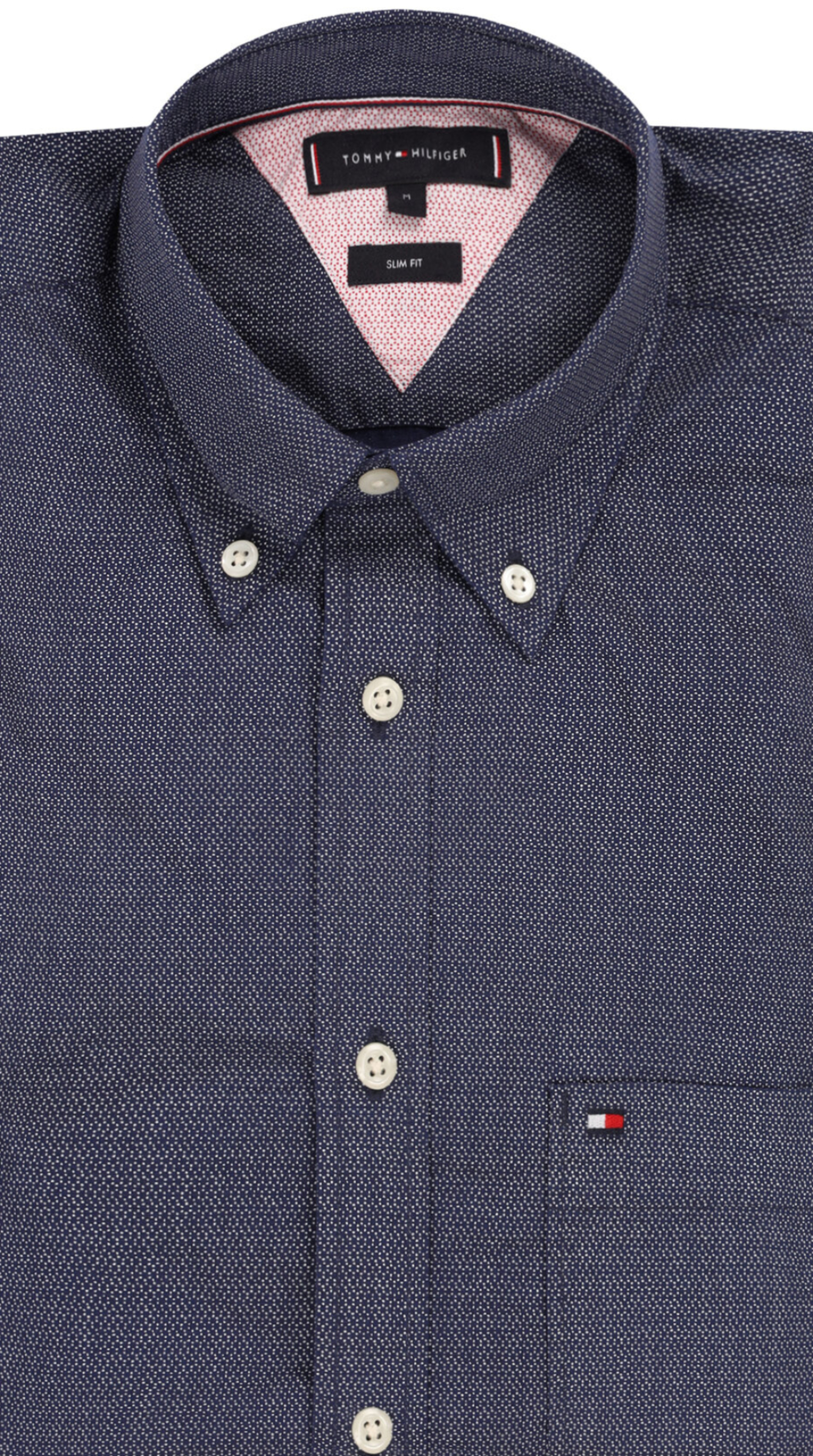 Tommy Hilfiger pánská modrá košile se vzorem - M (0GY)
