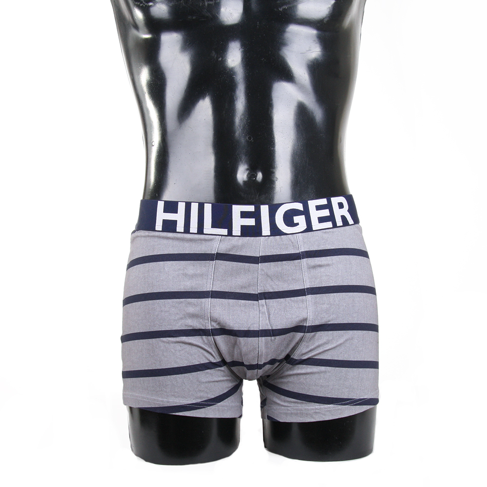 Tommy Hilfiger pánské pruhované boxerky chambray - S (918)