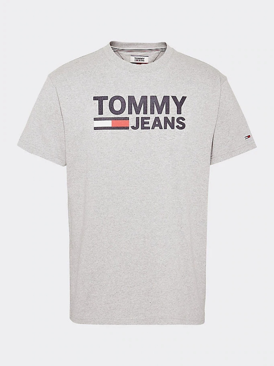 Tommy Hilfiger pánské šedé tričko Classics - L (038)