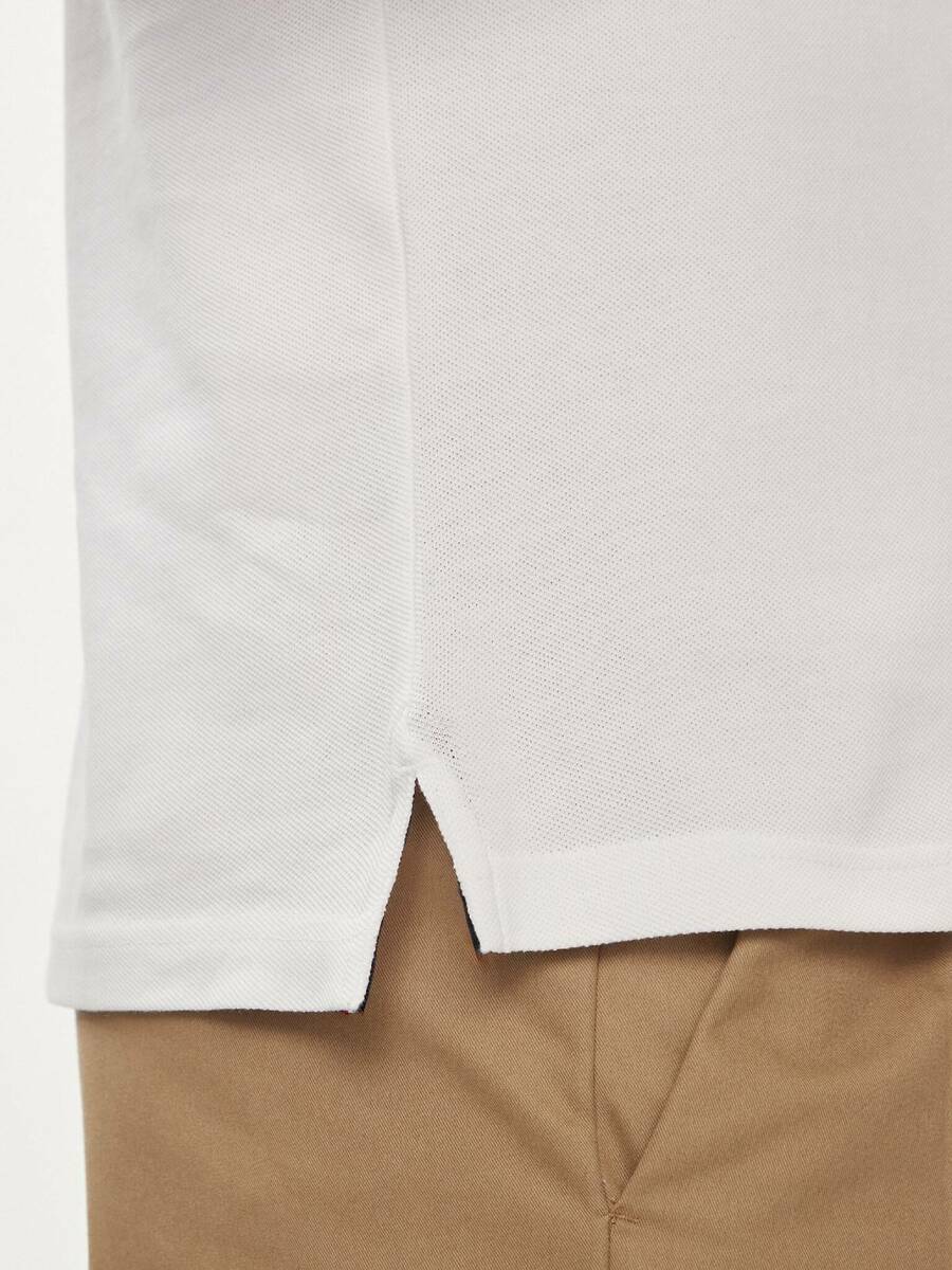 Tommy Hilfiger pánské bílé polo tričko - XXL (YBR)