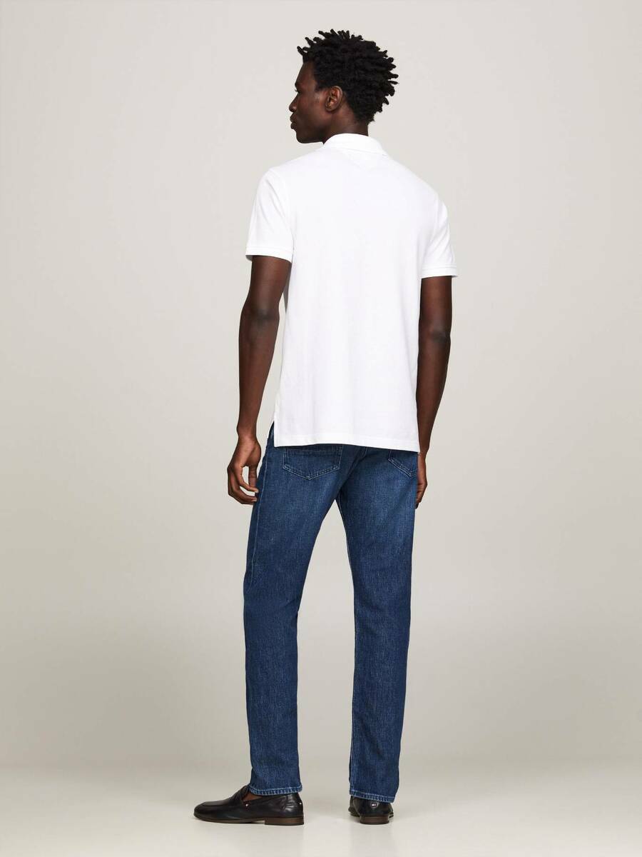 Tommy Hilfiger pánské bílé polo - XXXL (YBR)