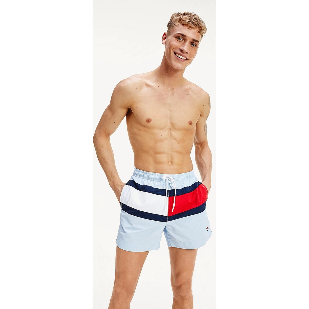 Tommy Hilfiger pánské světle modré plavky