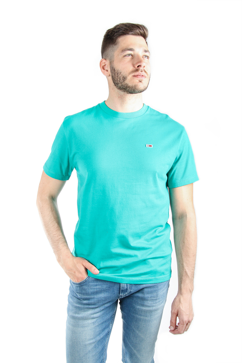 Tommy Hilfiger pánské zelené tričko Tommy - XXL (399)