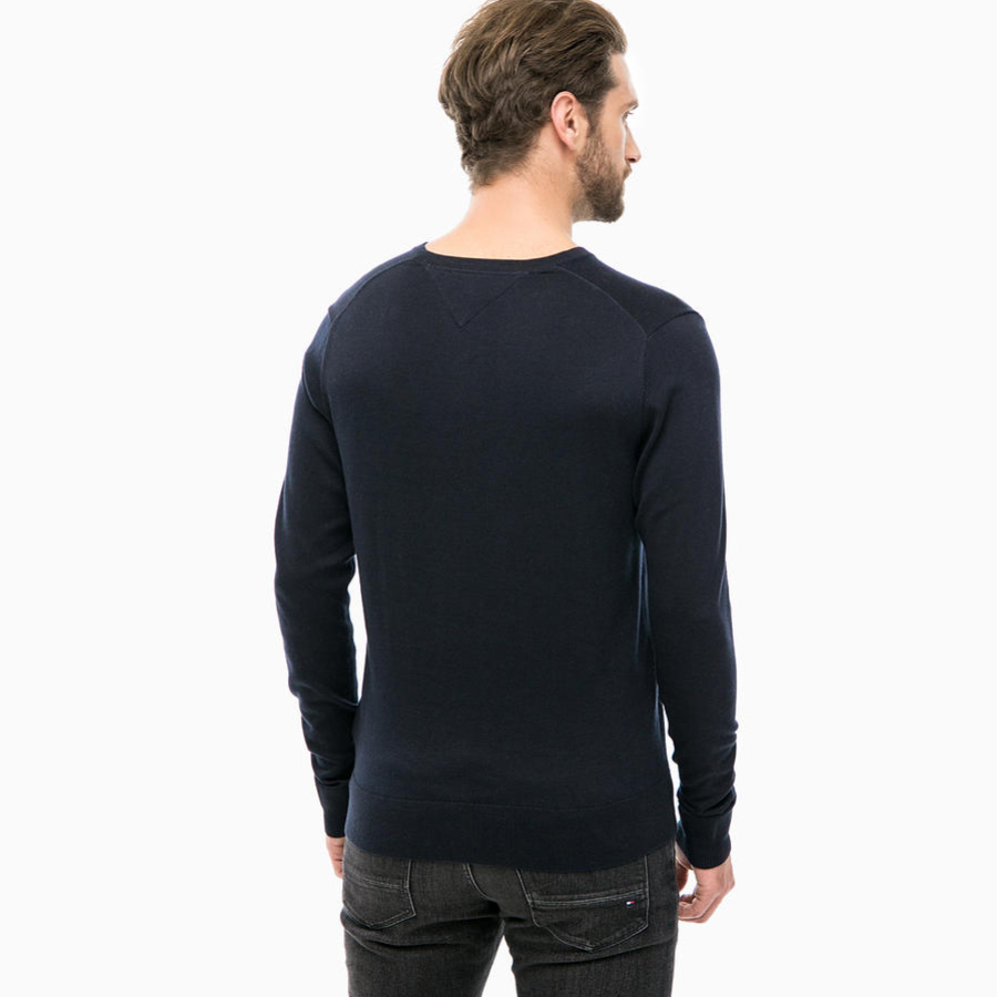 Tommy Hilfiger pánský tmavě modrý svetr - S (403)